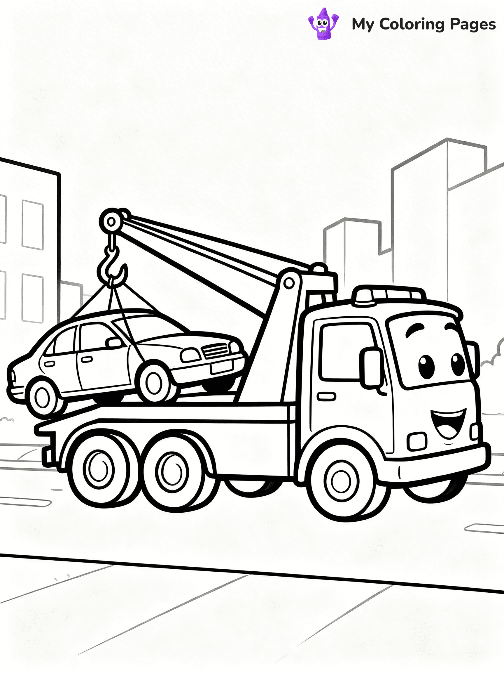 Truck and Trailer Coloring Pages - 11