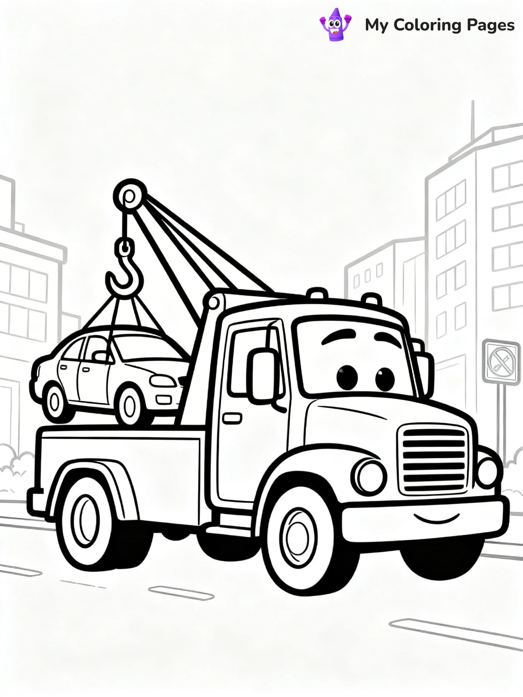 Truck and Trailer Coloring Pages - 9