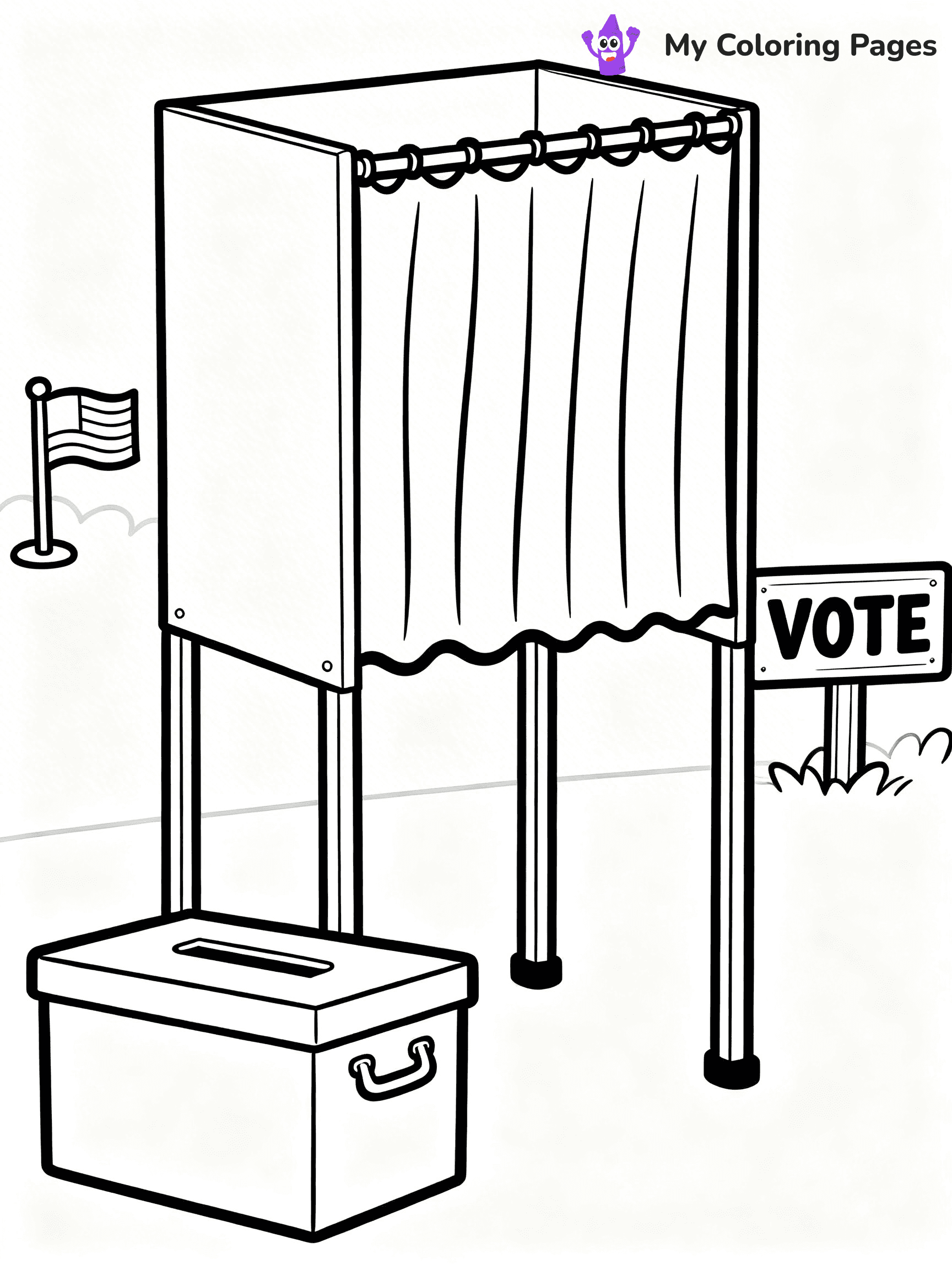 Voting Coloring Pages - 20