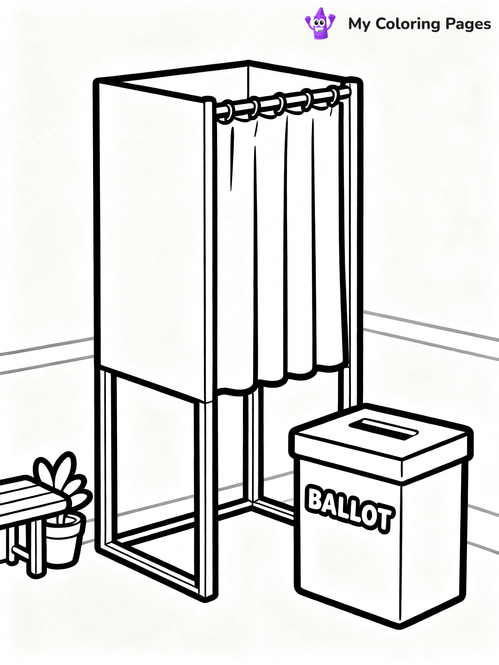 Voting Coloring Pages - 19