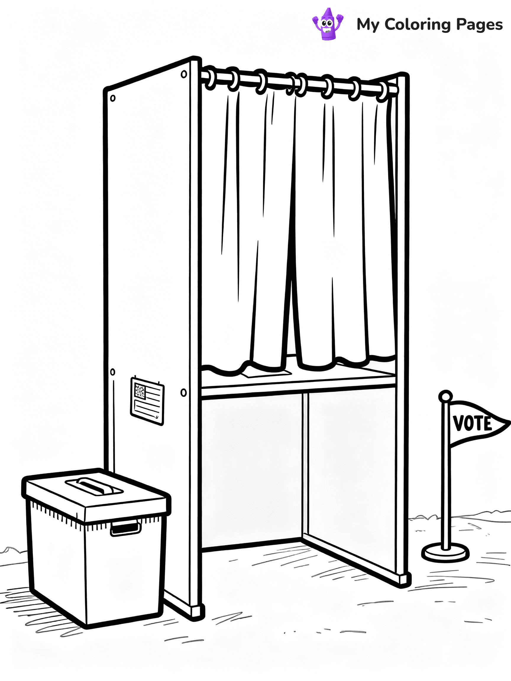 Voting Coloring Pages - 15