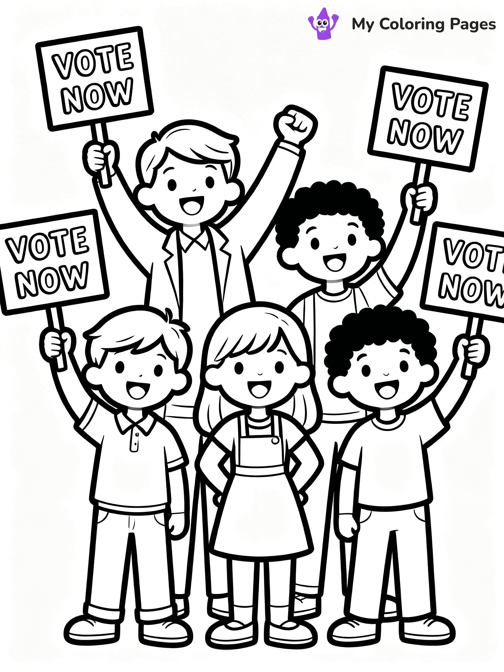 Voting Coloring Pages - 13