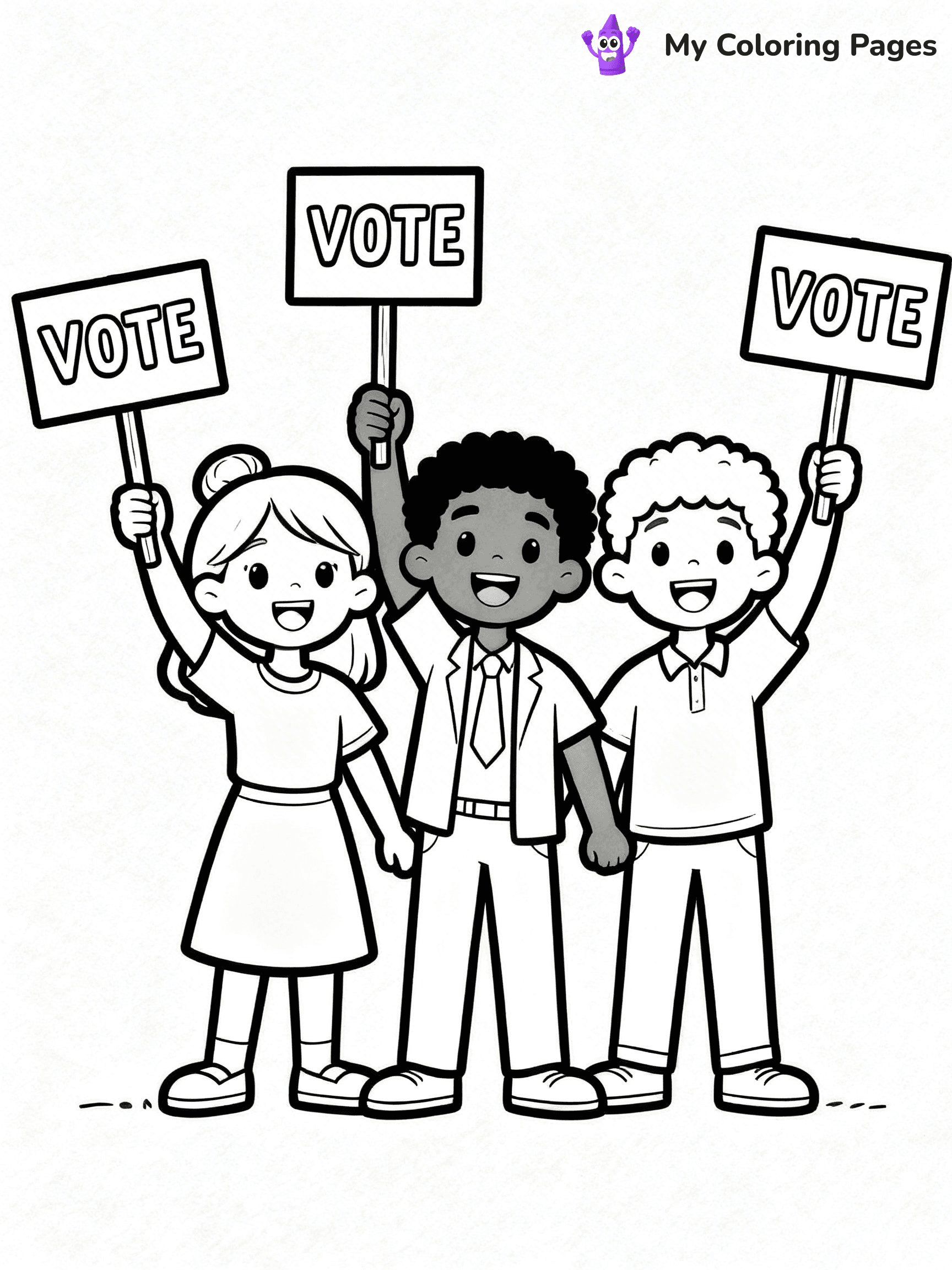 Voting Coloring Pages - 3