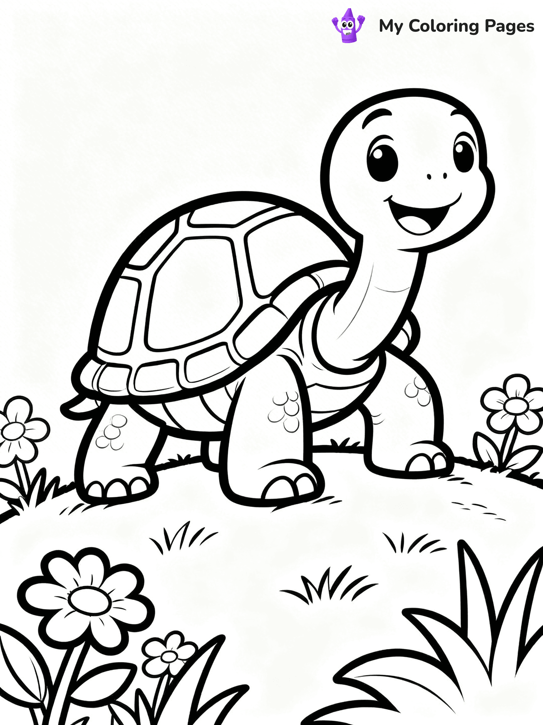 Tortoise Coloring Pages - 26