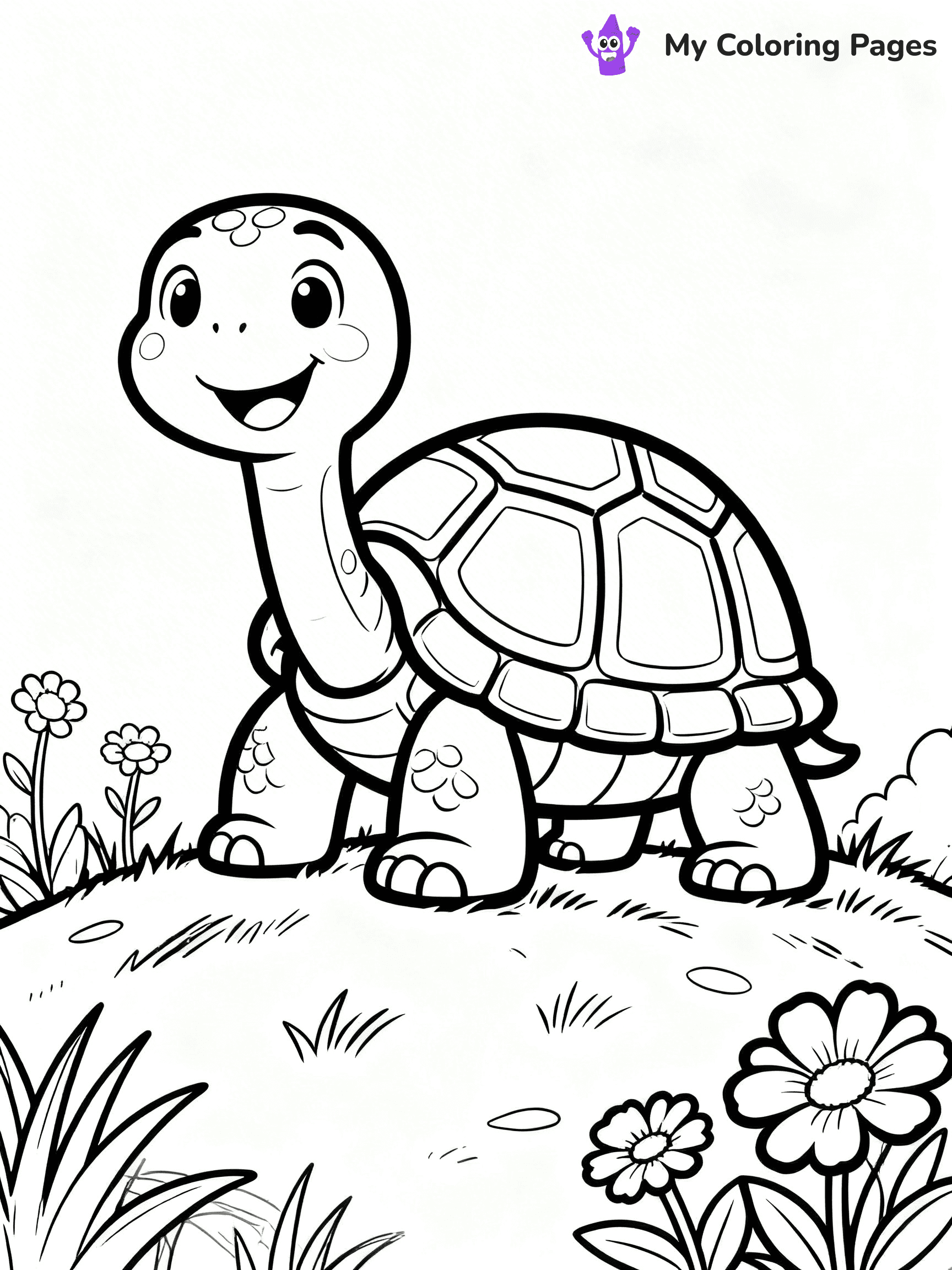 Tortoise Coloring Pages - 25