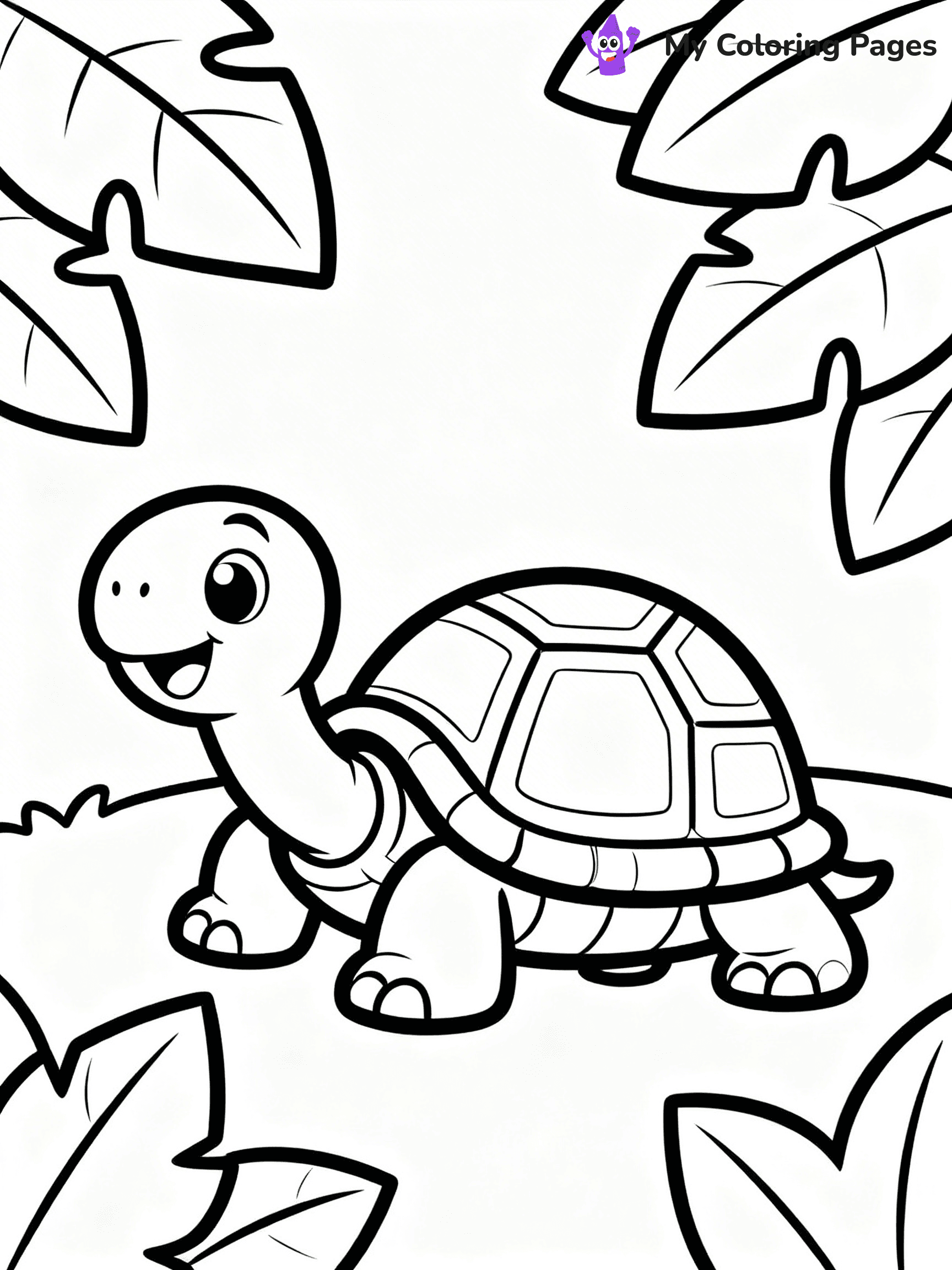 Tortoise Coloring Pages - 18