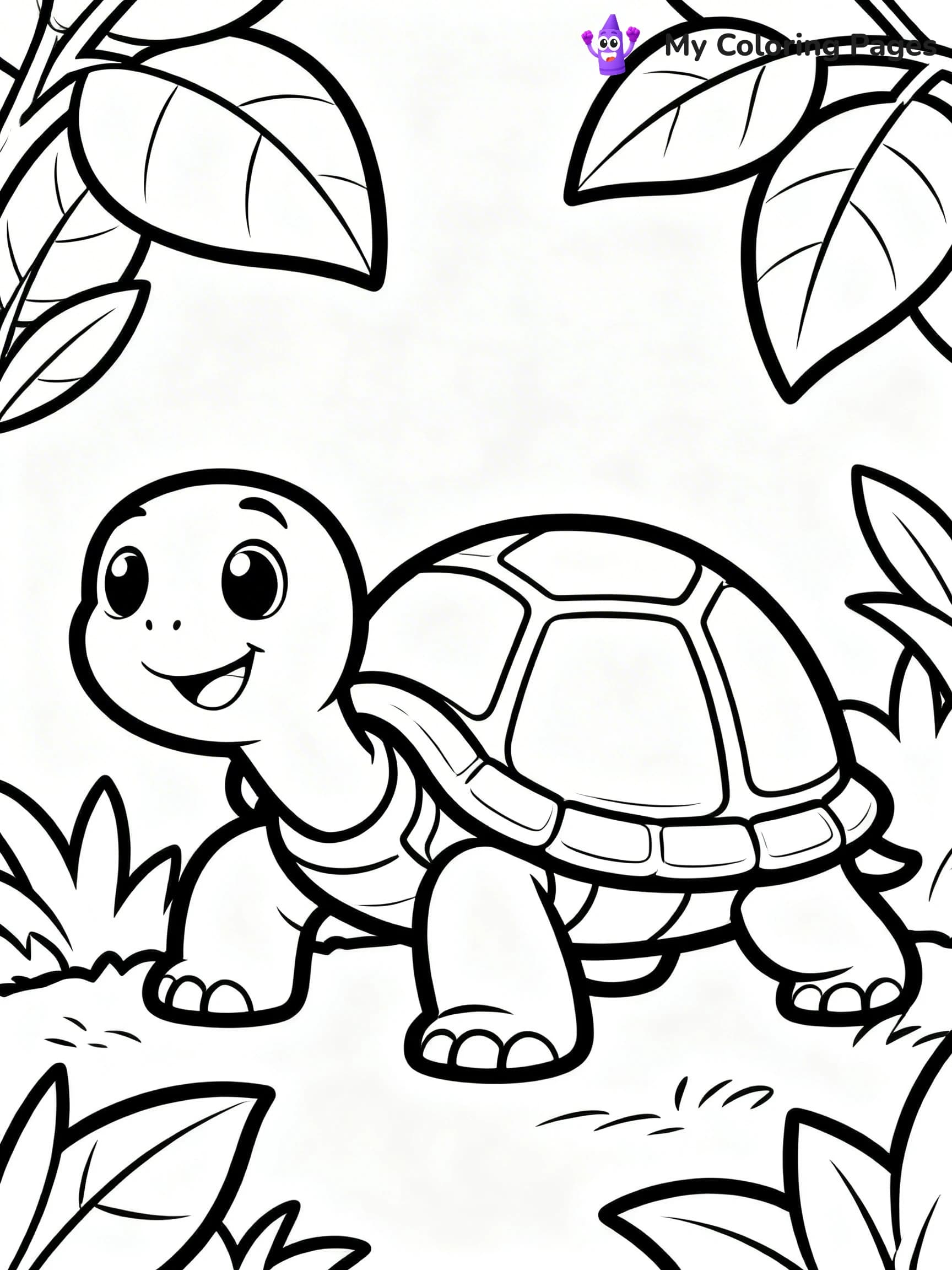 Tortoise Coloring Pages - 1