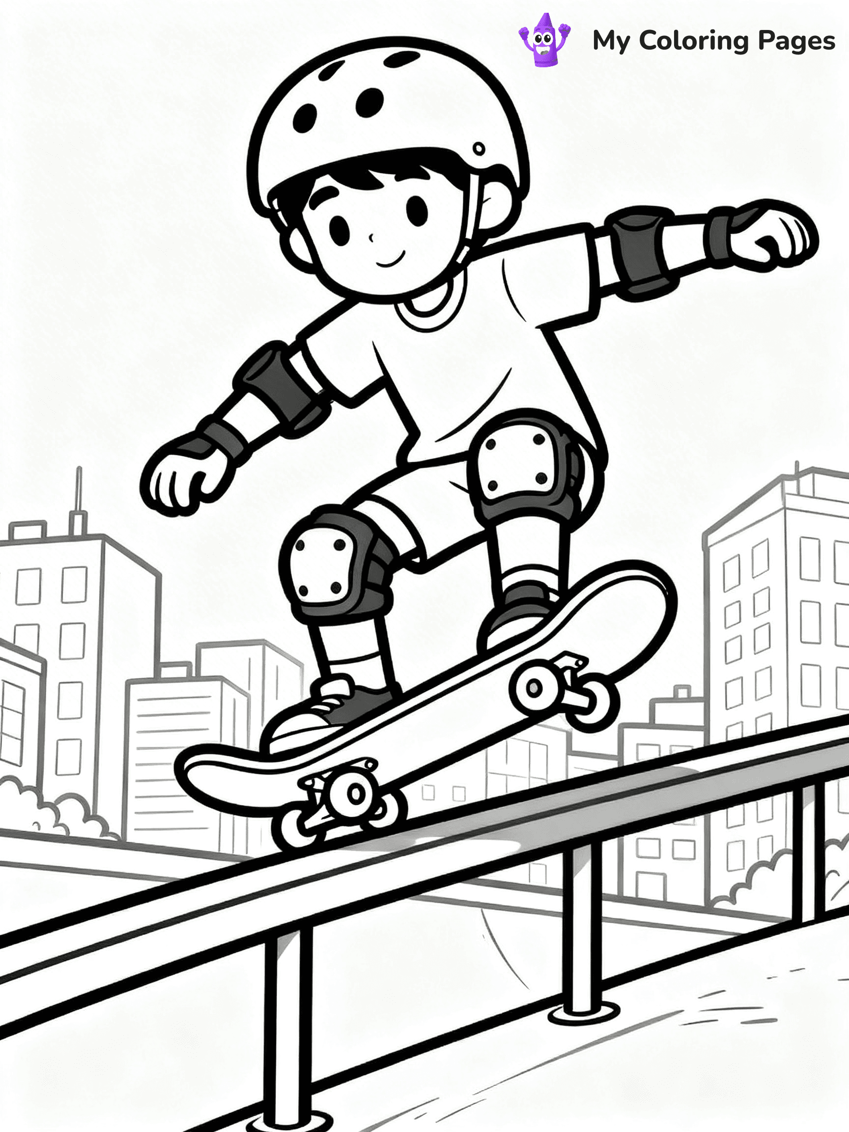 Skateboard Coloring Pages - 101