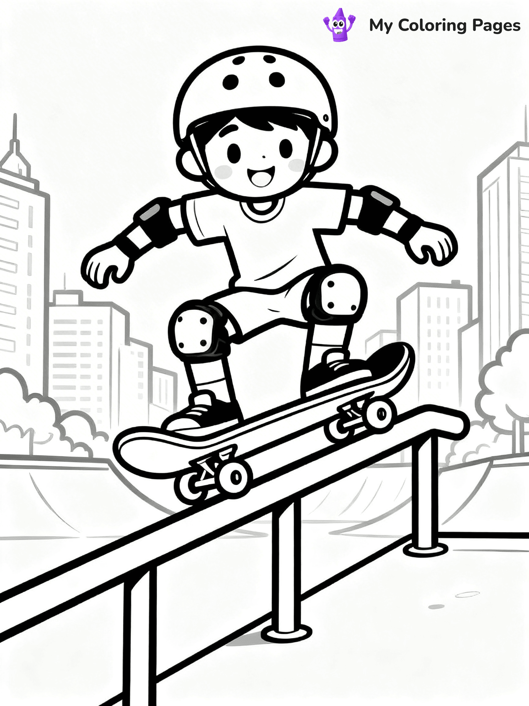 Skateboard Coloring Pages - 97
