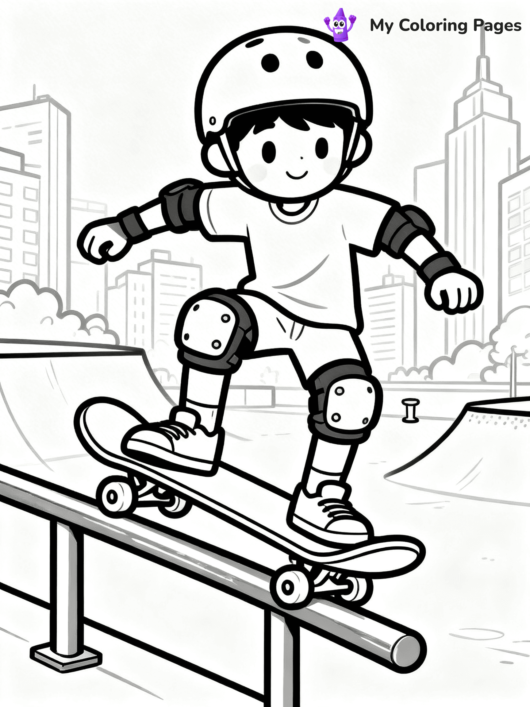 Skateboard Coloring Pages - 94