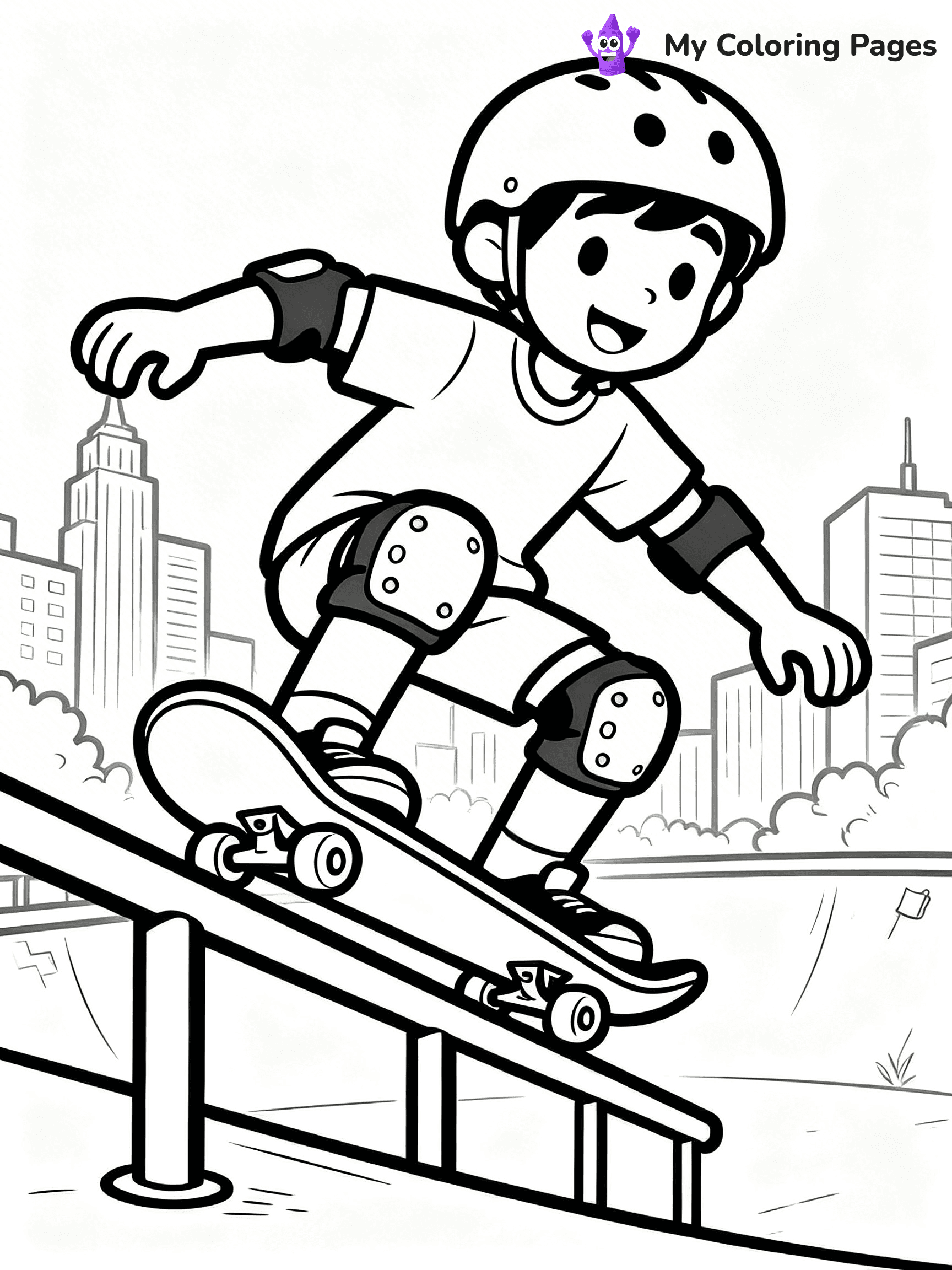 Skateboard Coloring Pages - 93