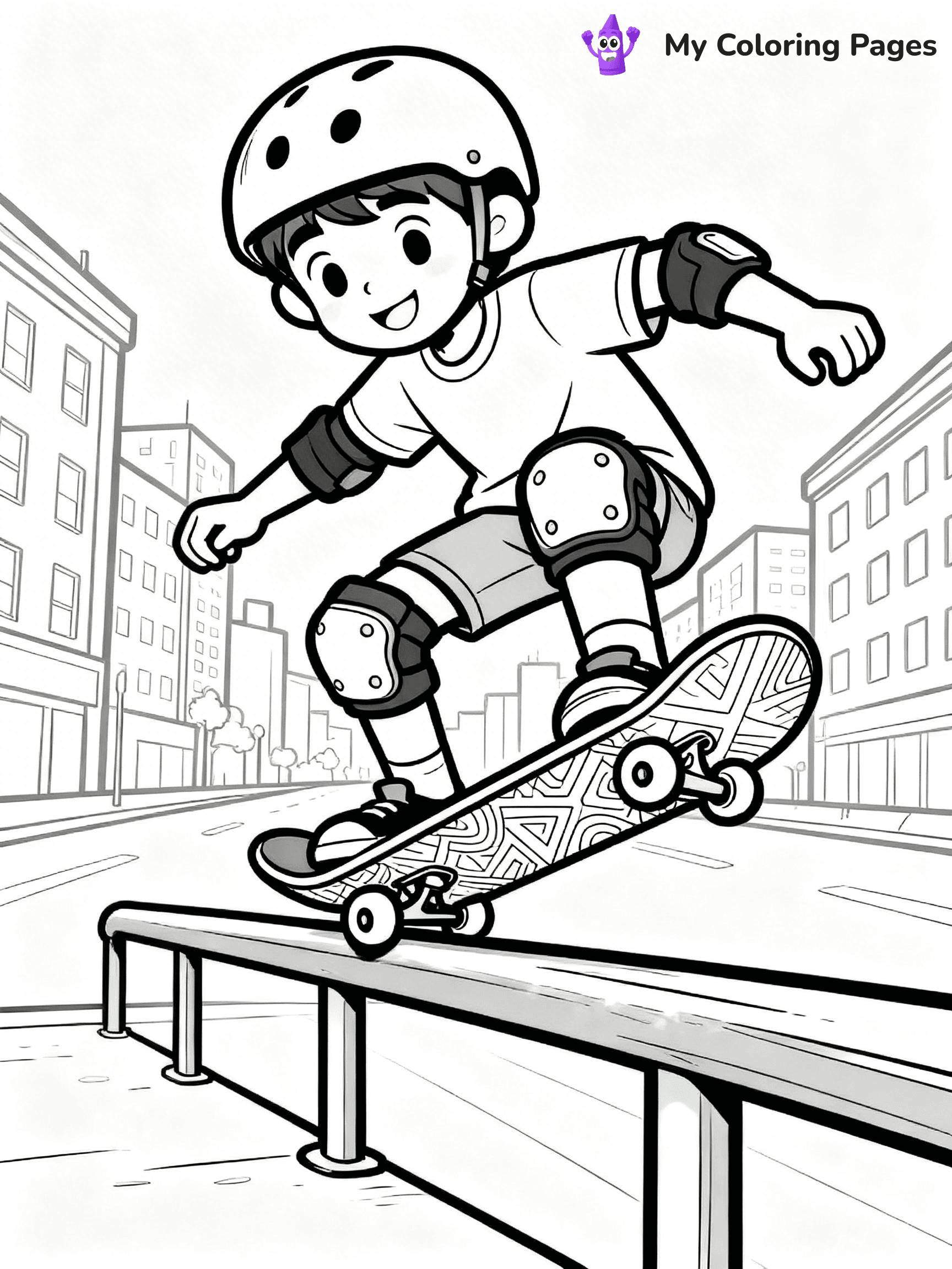 Skateboard Coloring Pages - 92