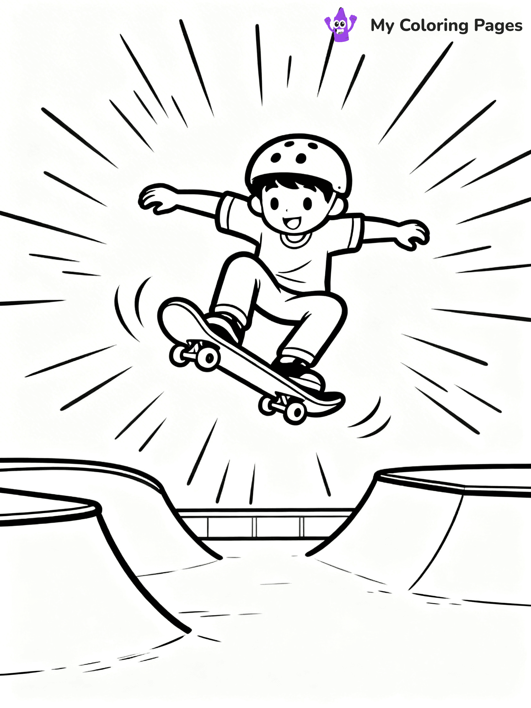 Skateboard Coloring Pages - 91