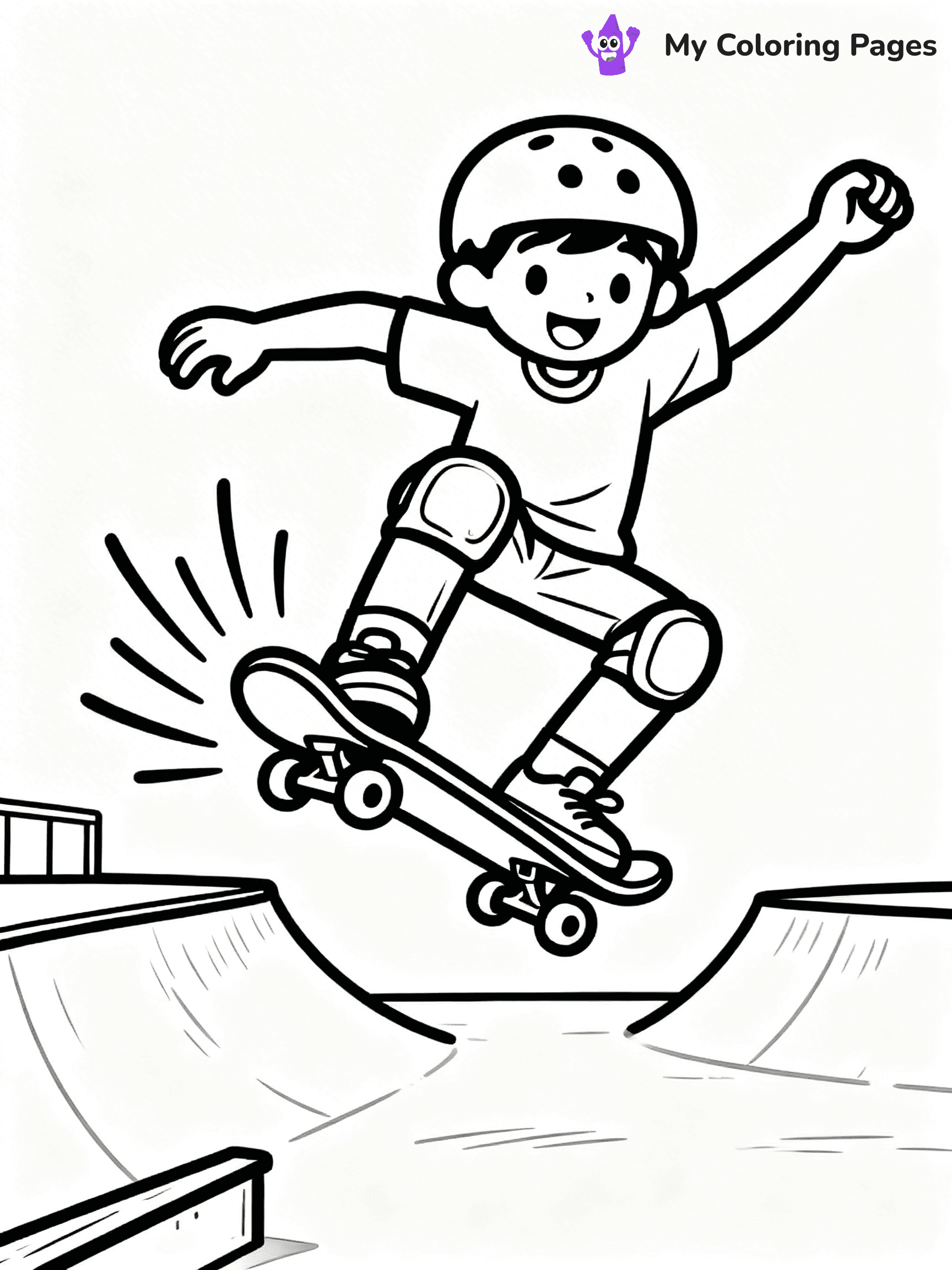 Skateboard Coloring Pages - 89