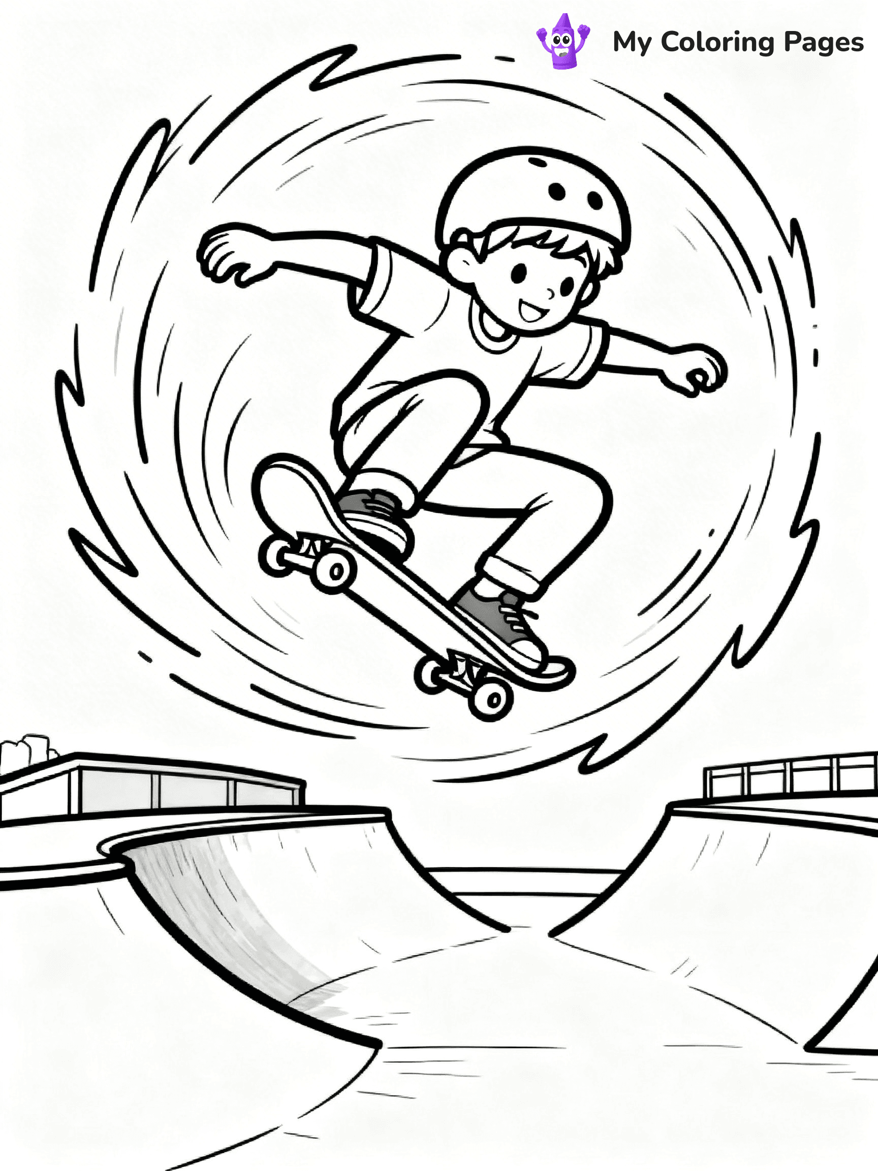 Skateboard Coloring Pages - 87