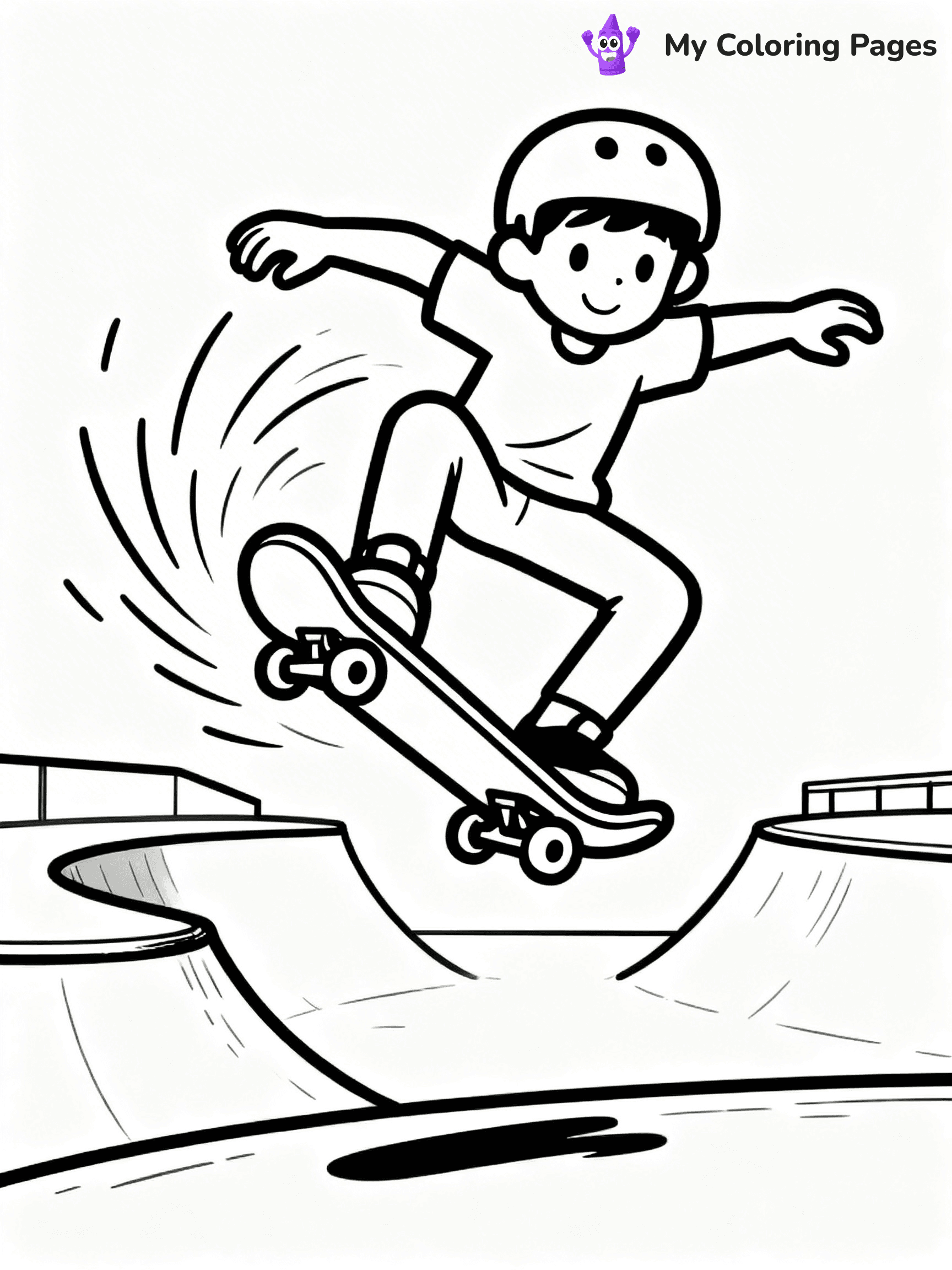Skateboard Coloring Pages - 85