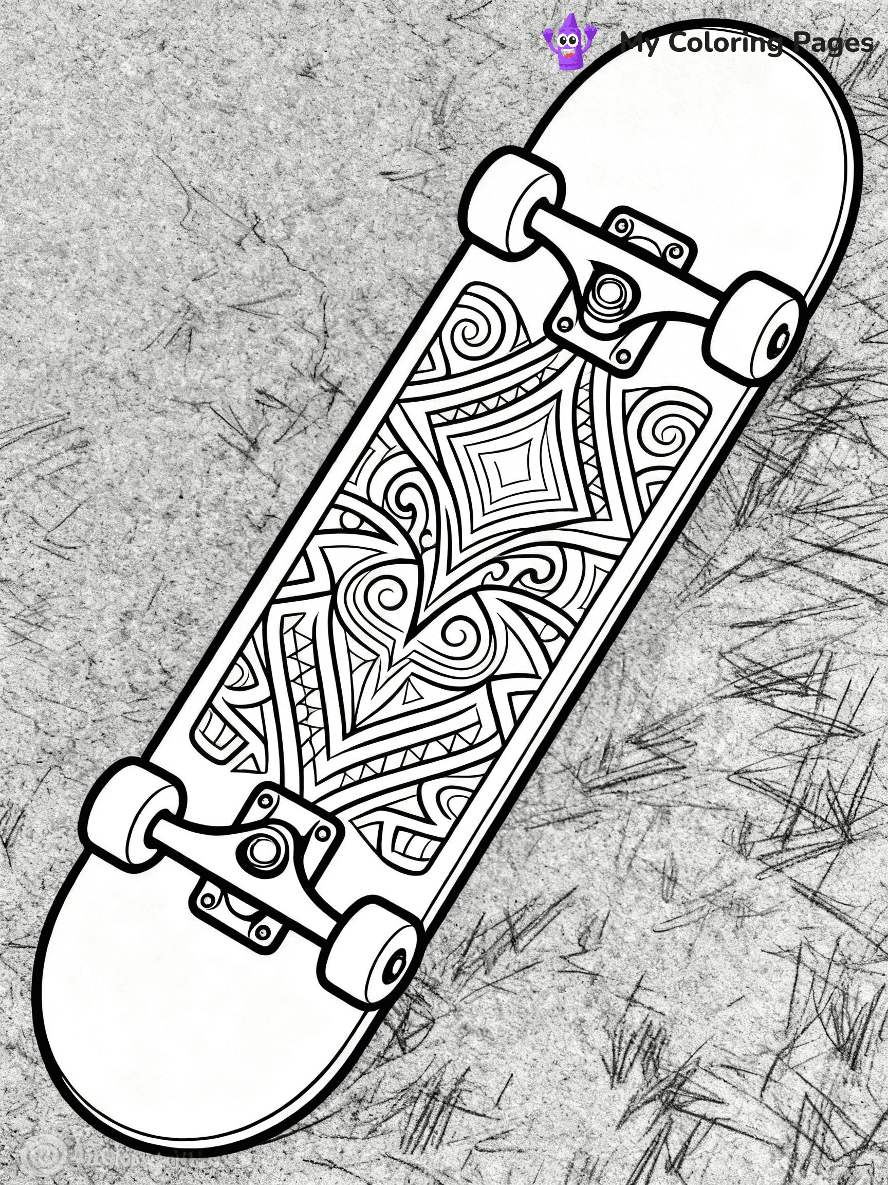 Skateboard Coloring Pages - 83