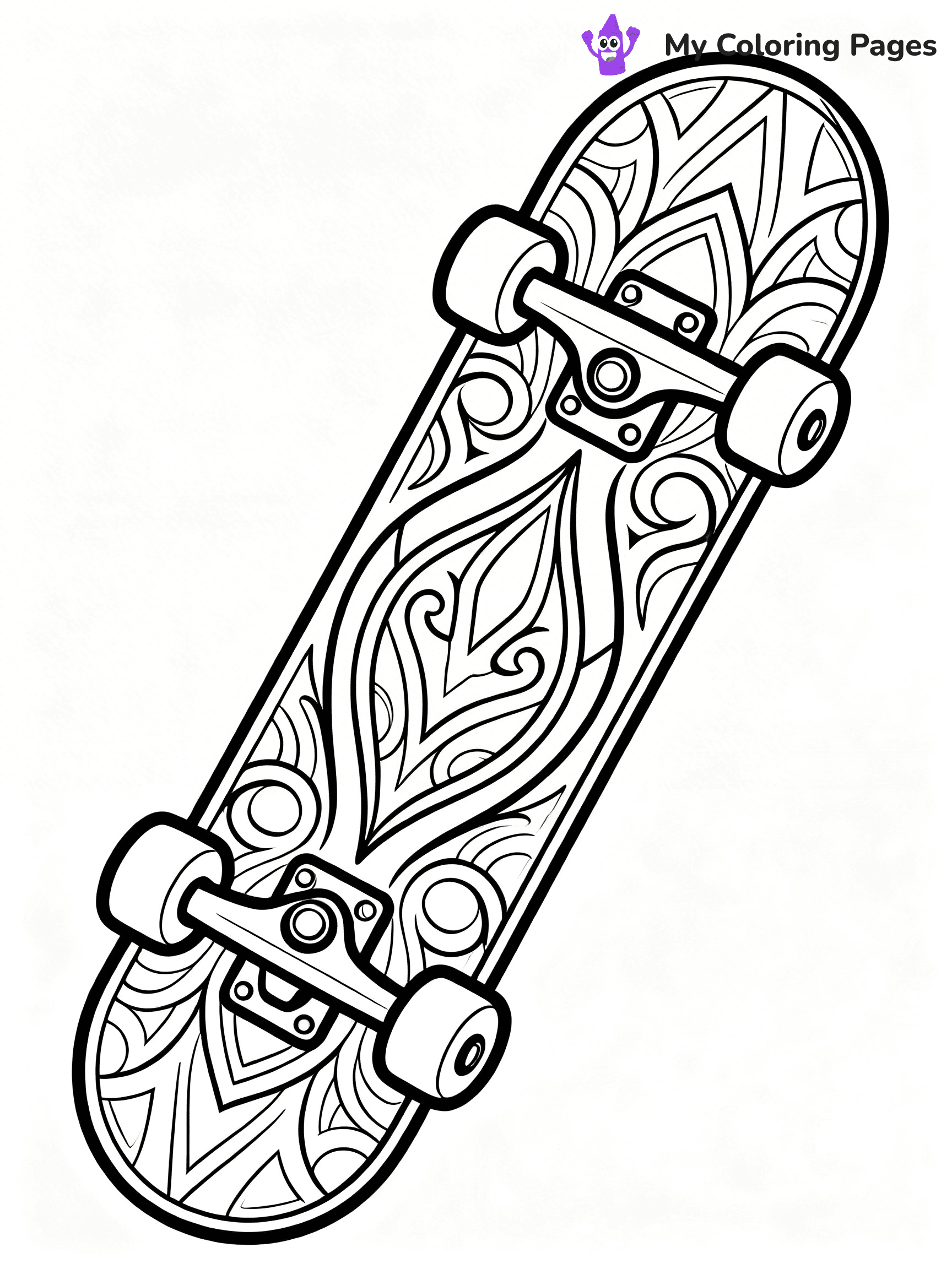 Skateboard Coloring Pages - 81