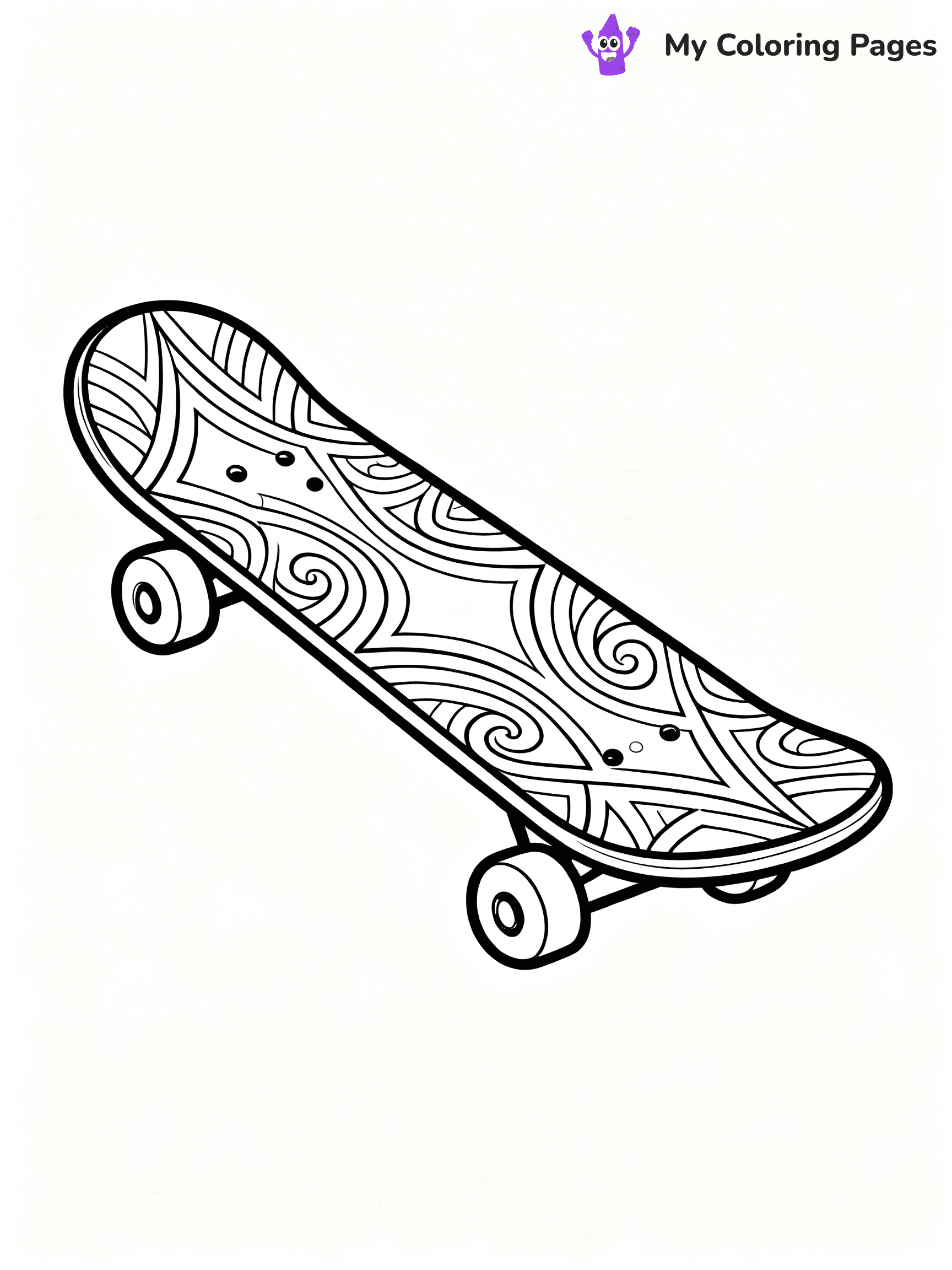 Skateboard Coloring Pages - 80