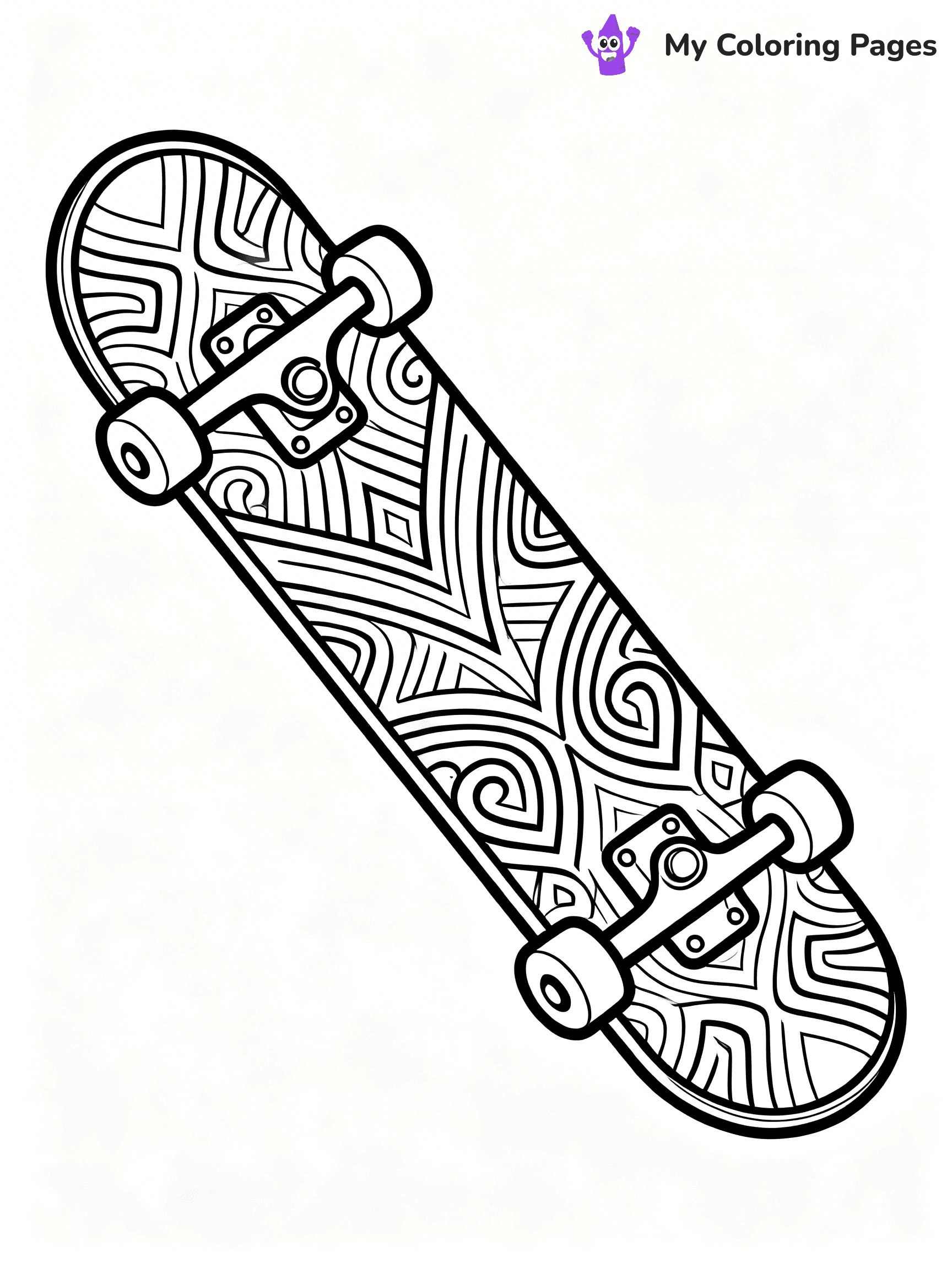 Skateboard Coloring Pages - 78