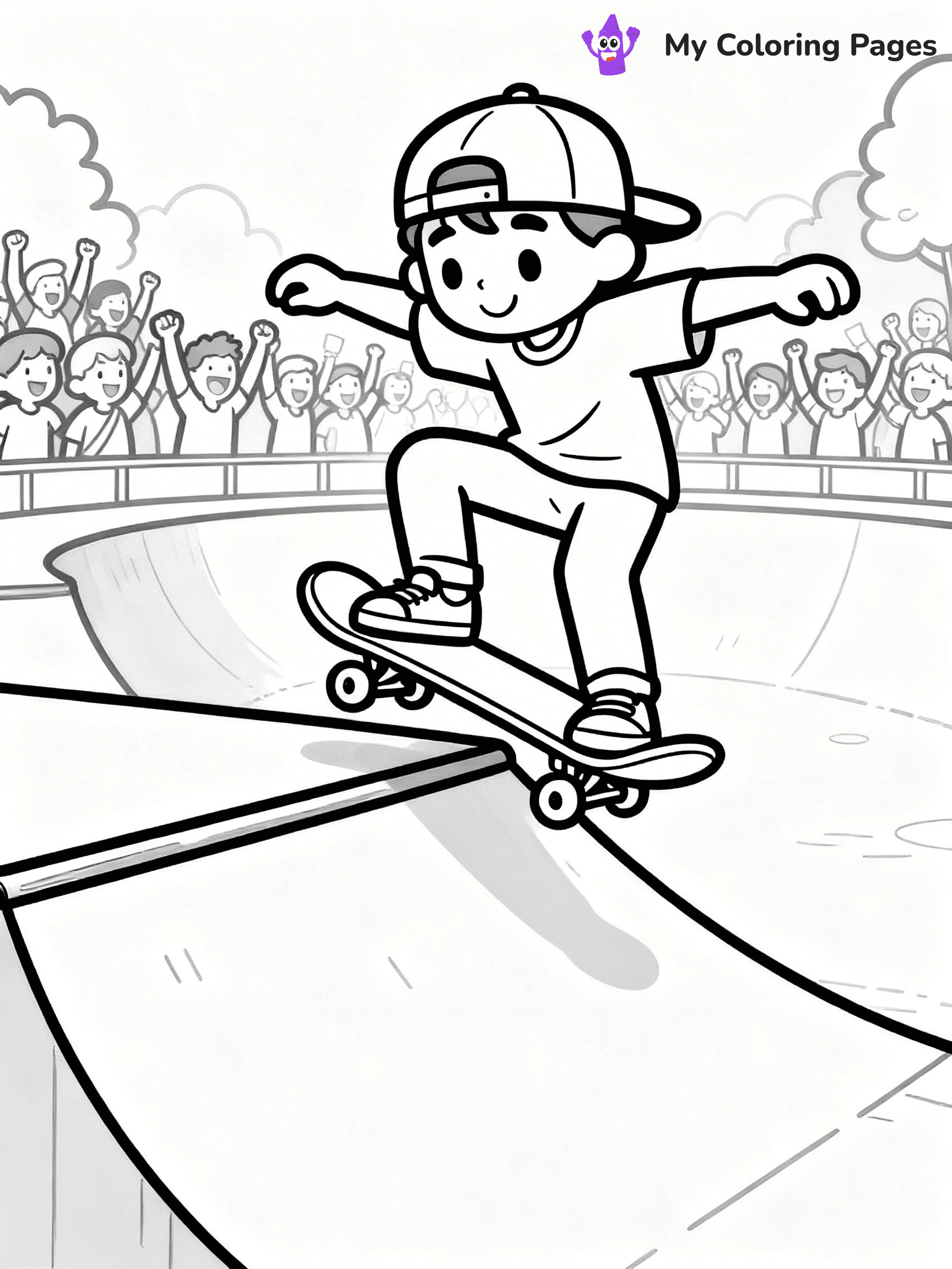 Skateboard Coloring Pages - 76