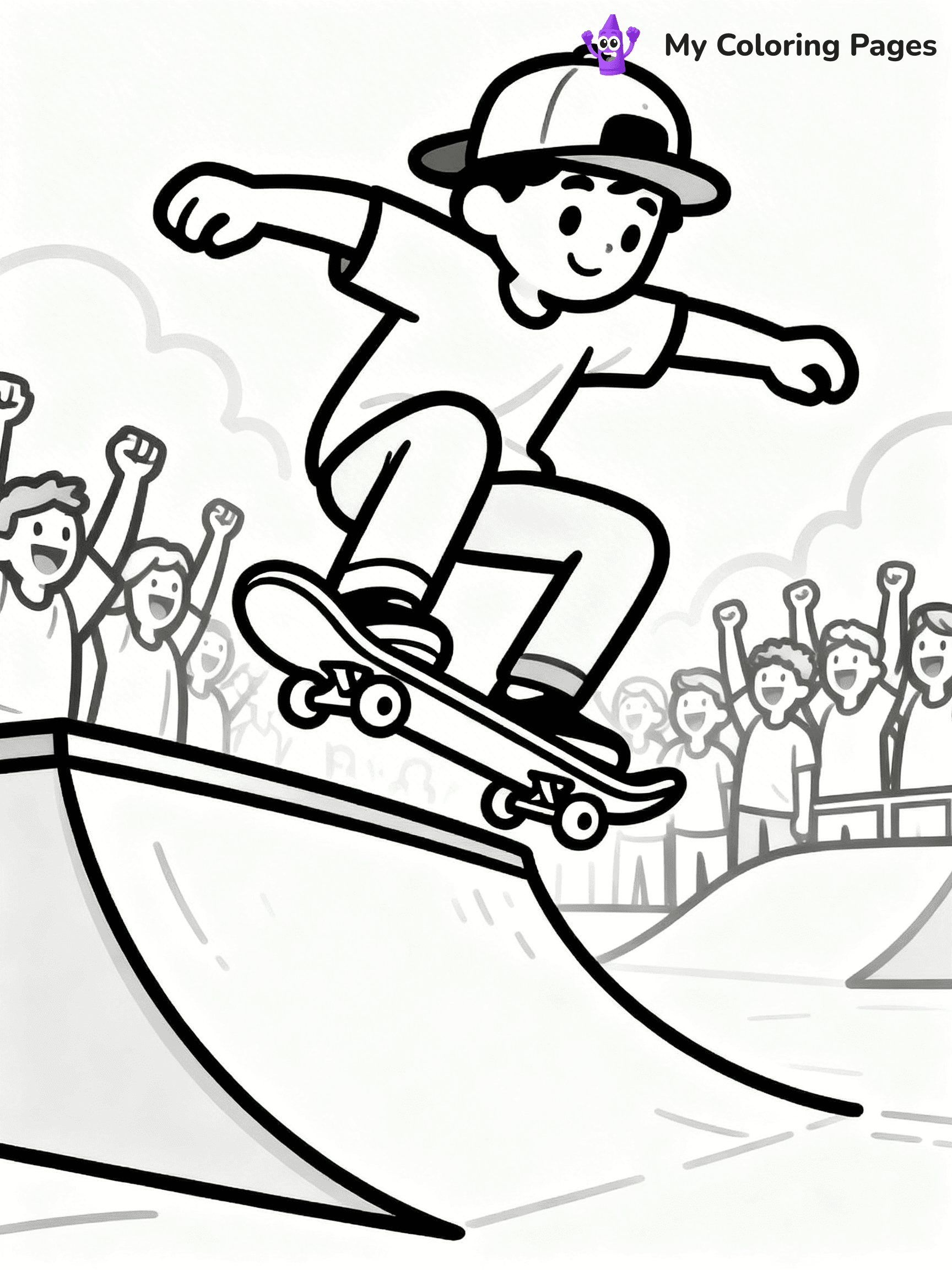 Skateboard Coloring Pages - 73