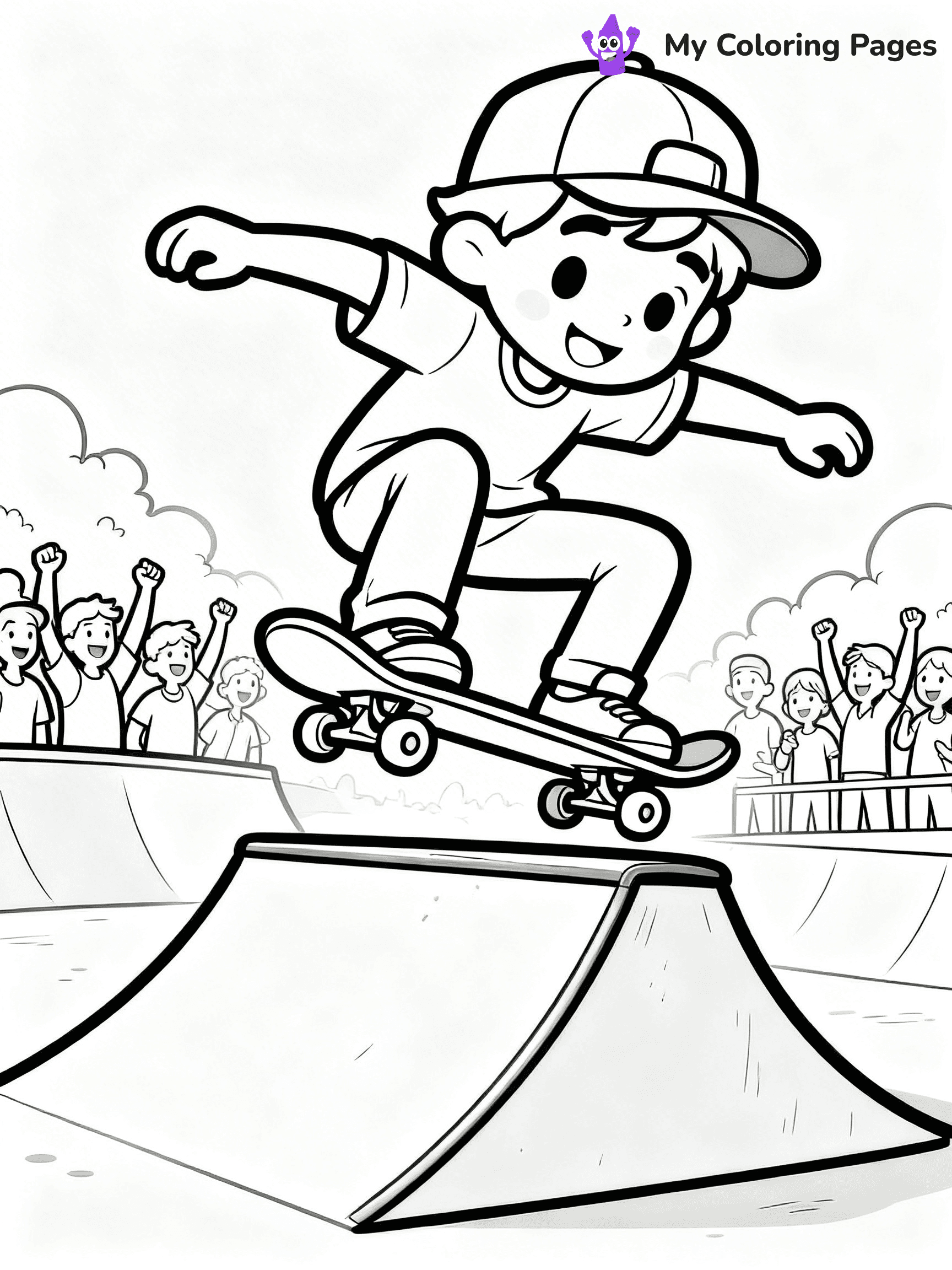 Skateboard Coloring Pages - 72