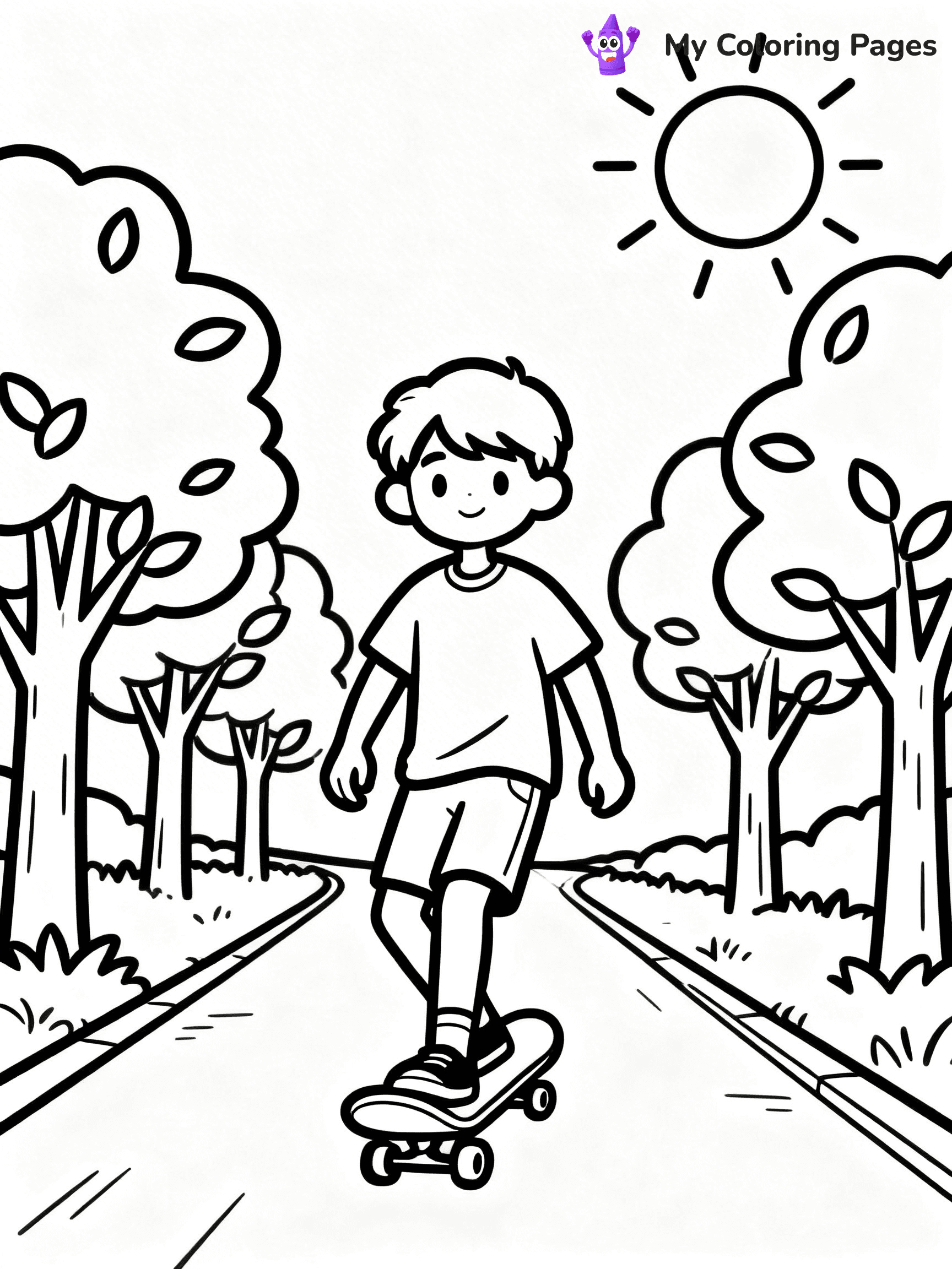 Skateboard Coloring Pages - 70