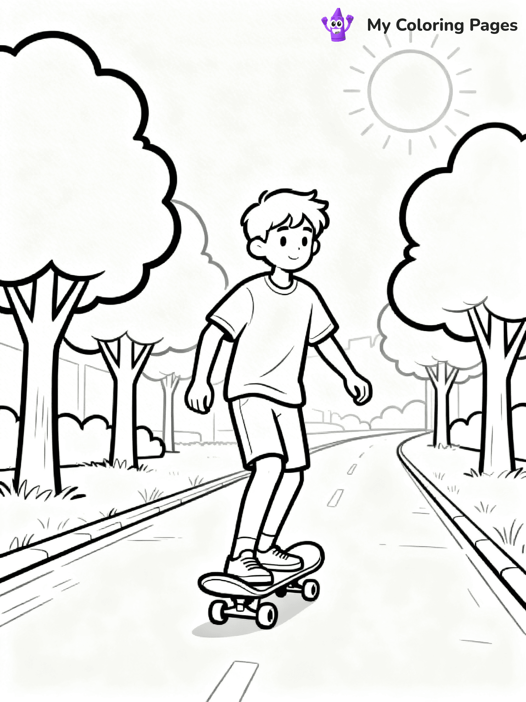 Skateboard Coloring Pages - 68