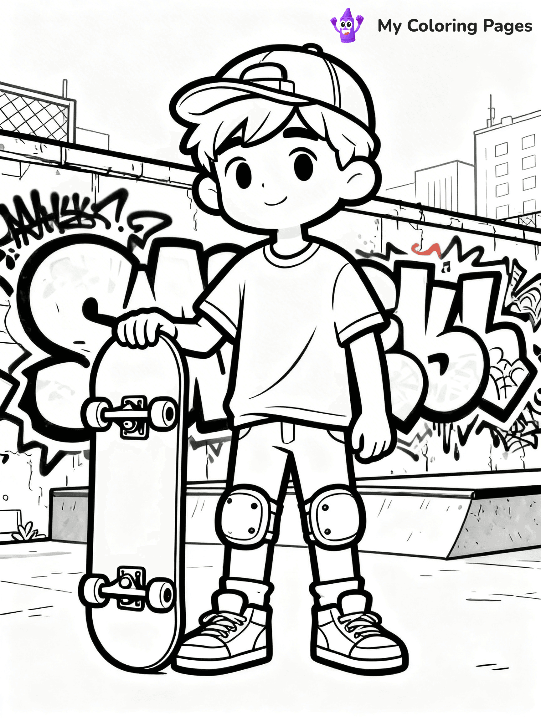 Skateboard Coloring Pages - 63