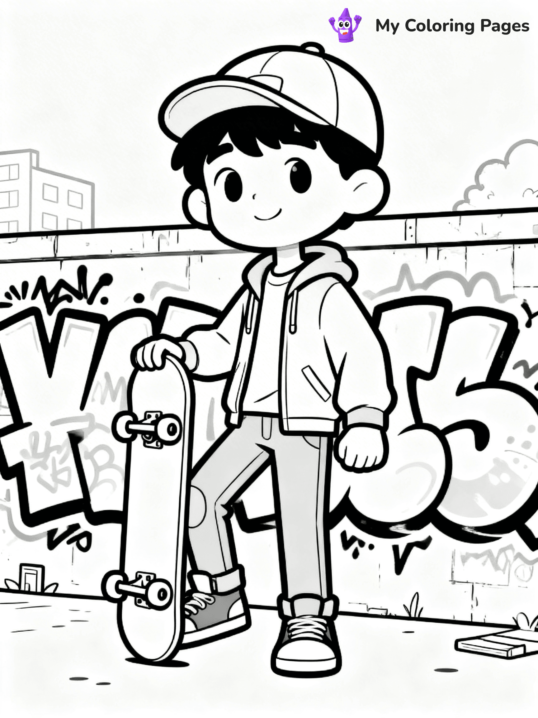 Skateboard Coloring Pages - 60