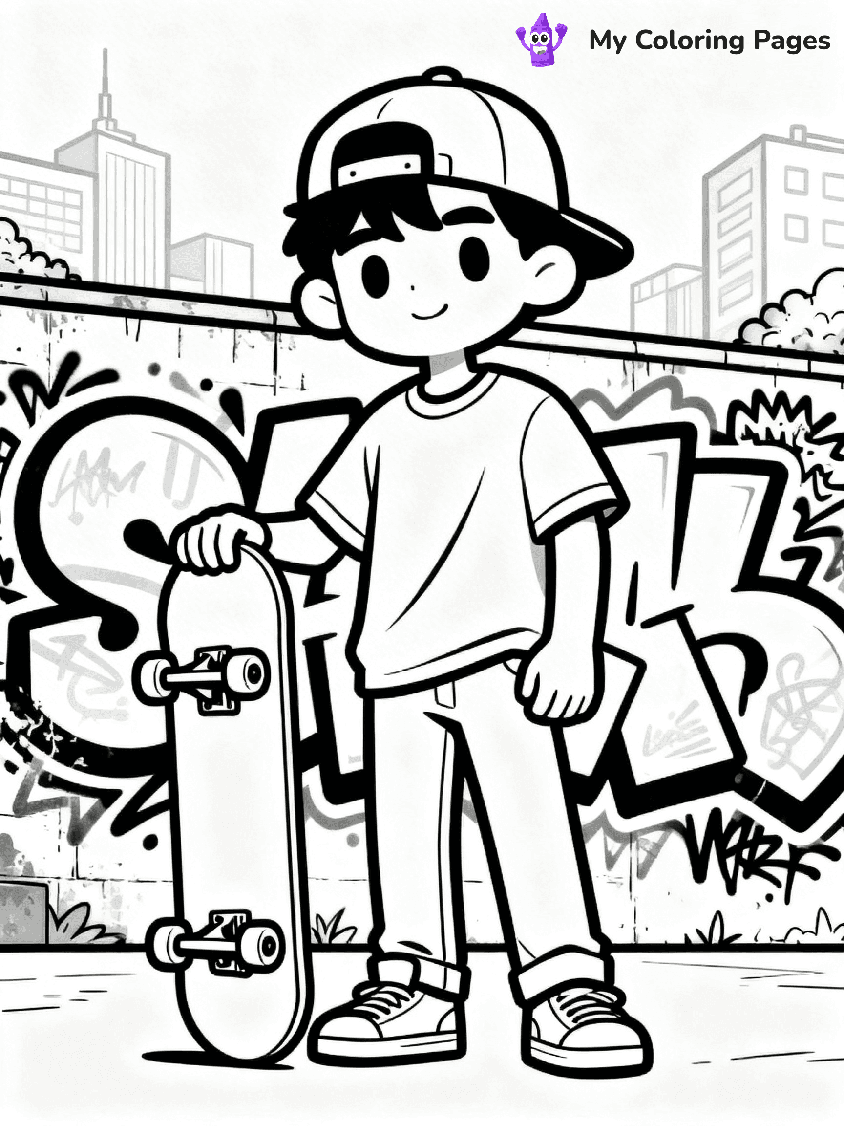 Skateboard Coloring Pages - 59