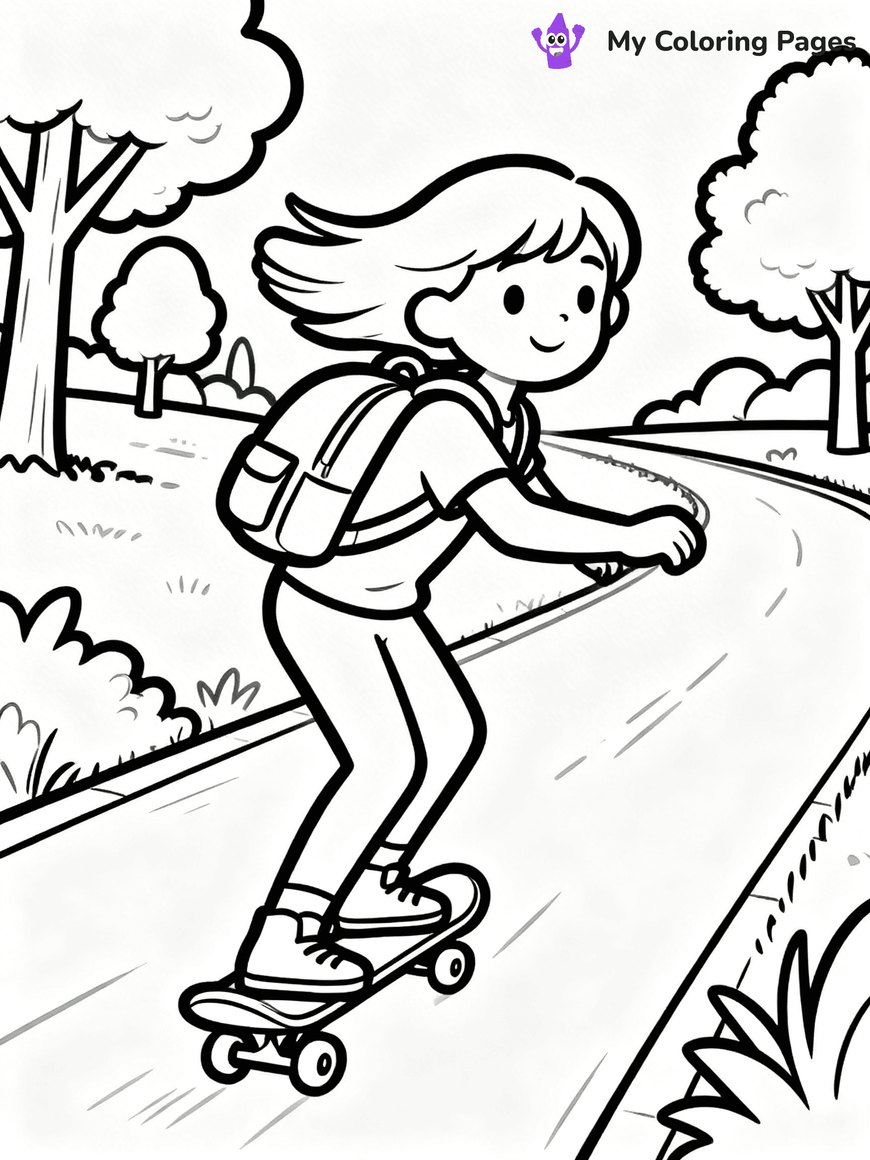 Skateboard Coloring Pages - 52