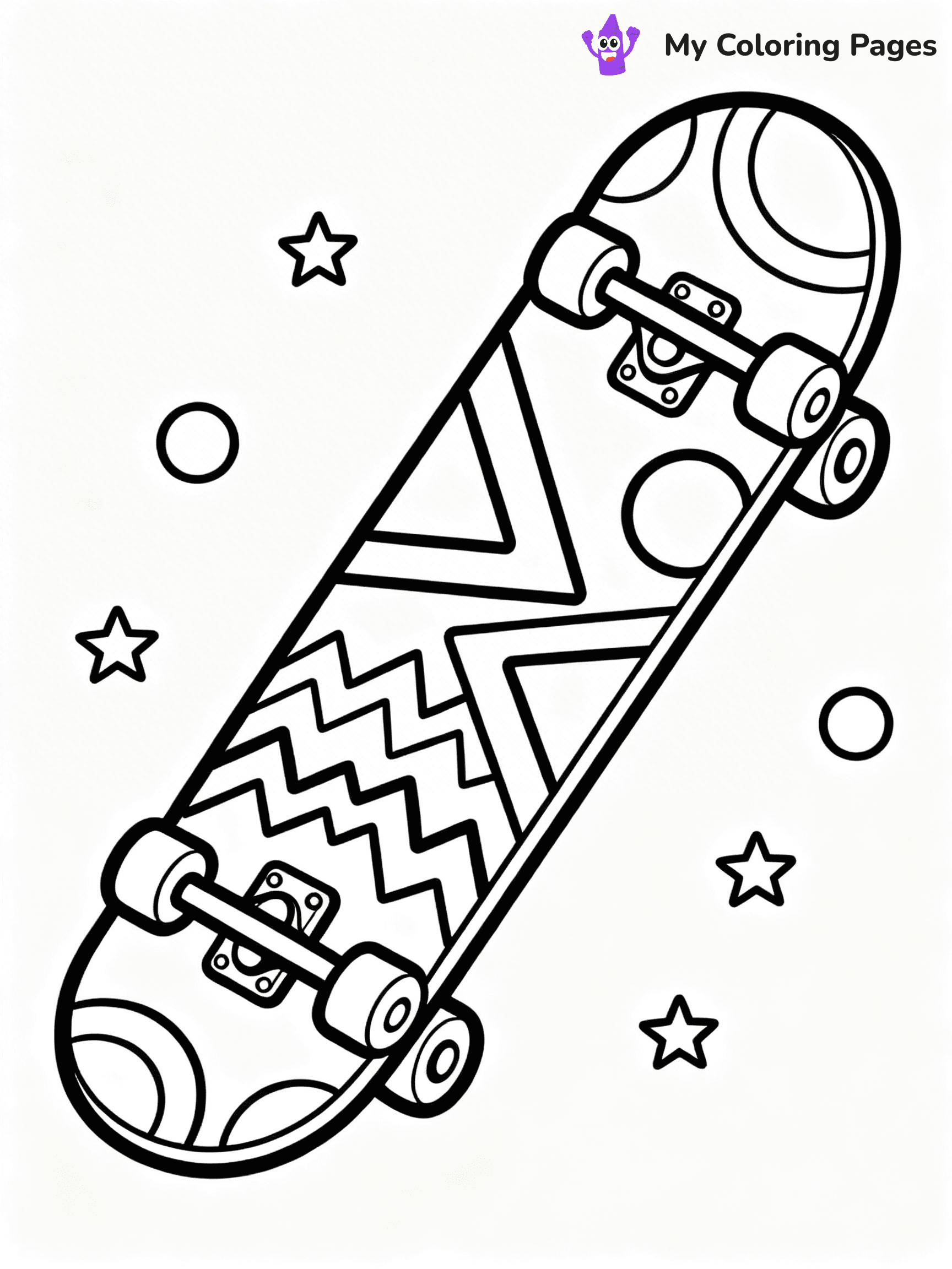 Skateboard Coloring Pages - 49