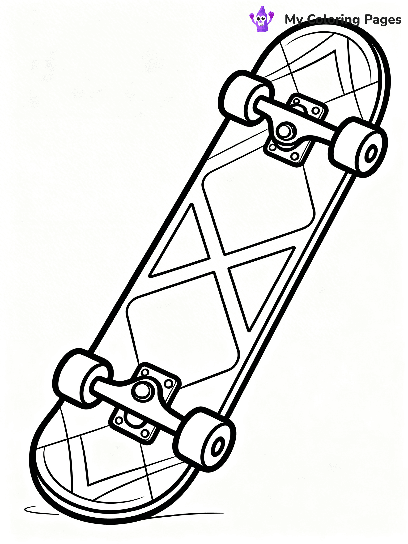 Skateboard Coloring Pages - 48