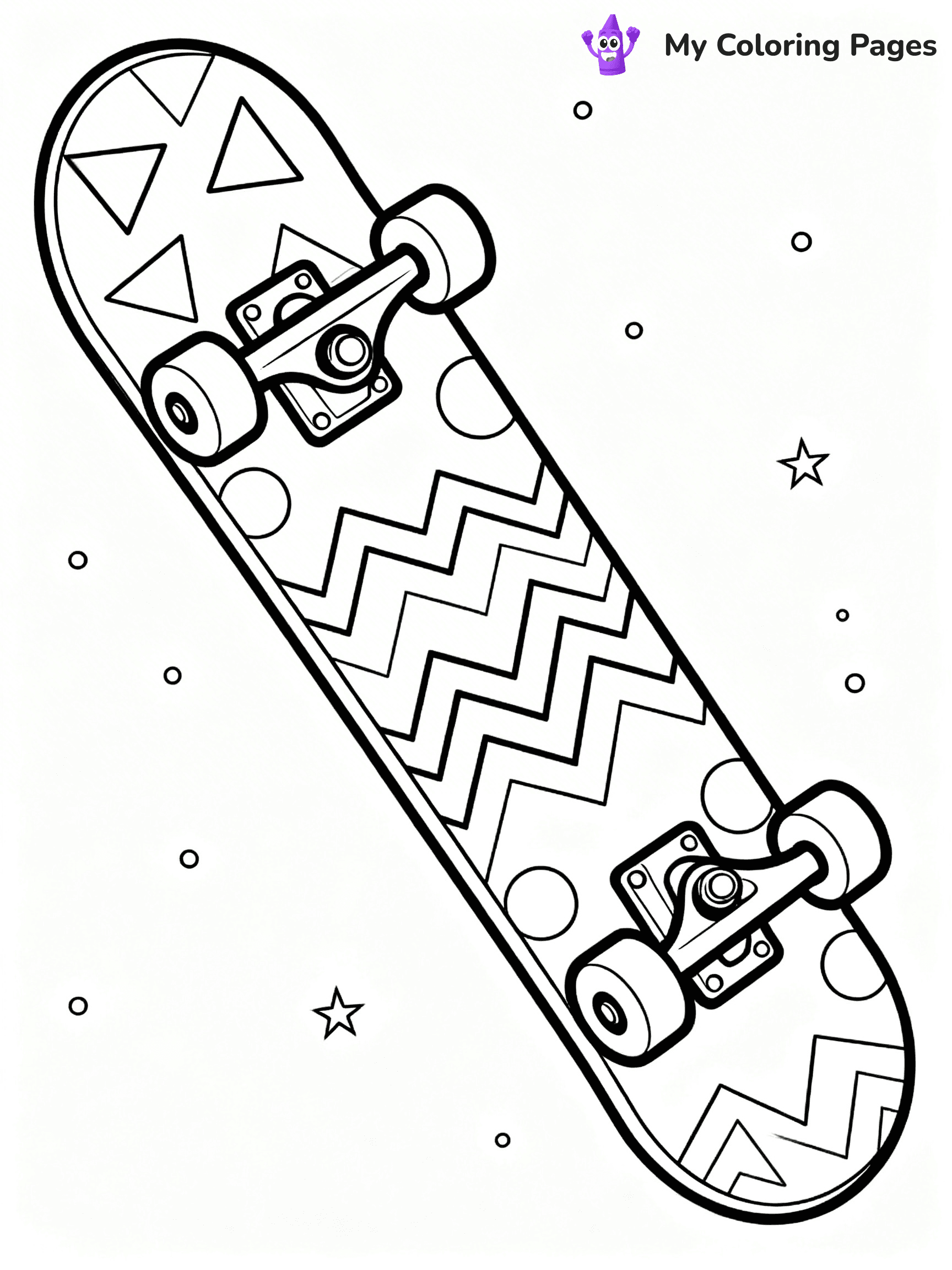 Skateboard Coloring Pages - 46