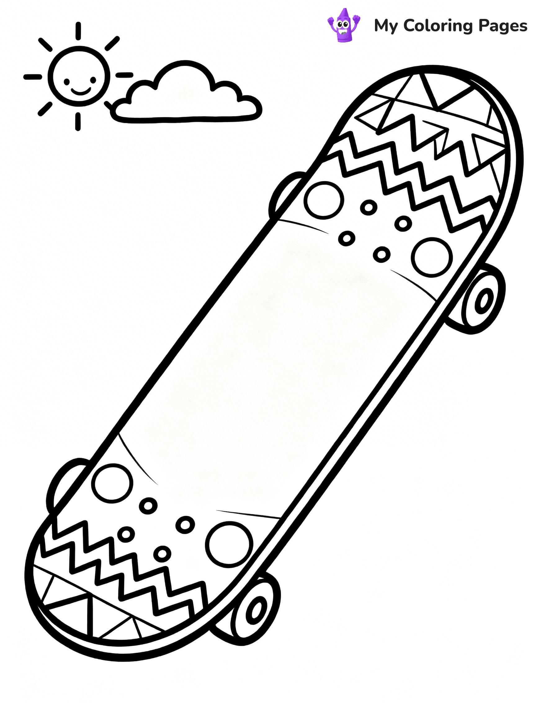 Skateboard Coloring Pages - 45