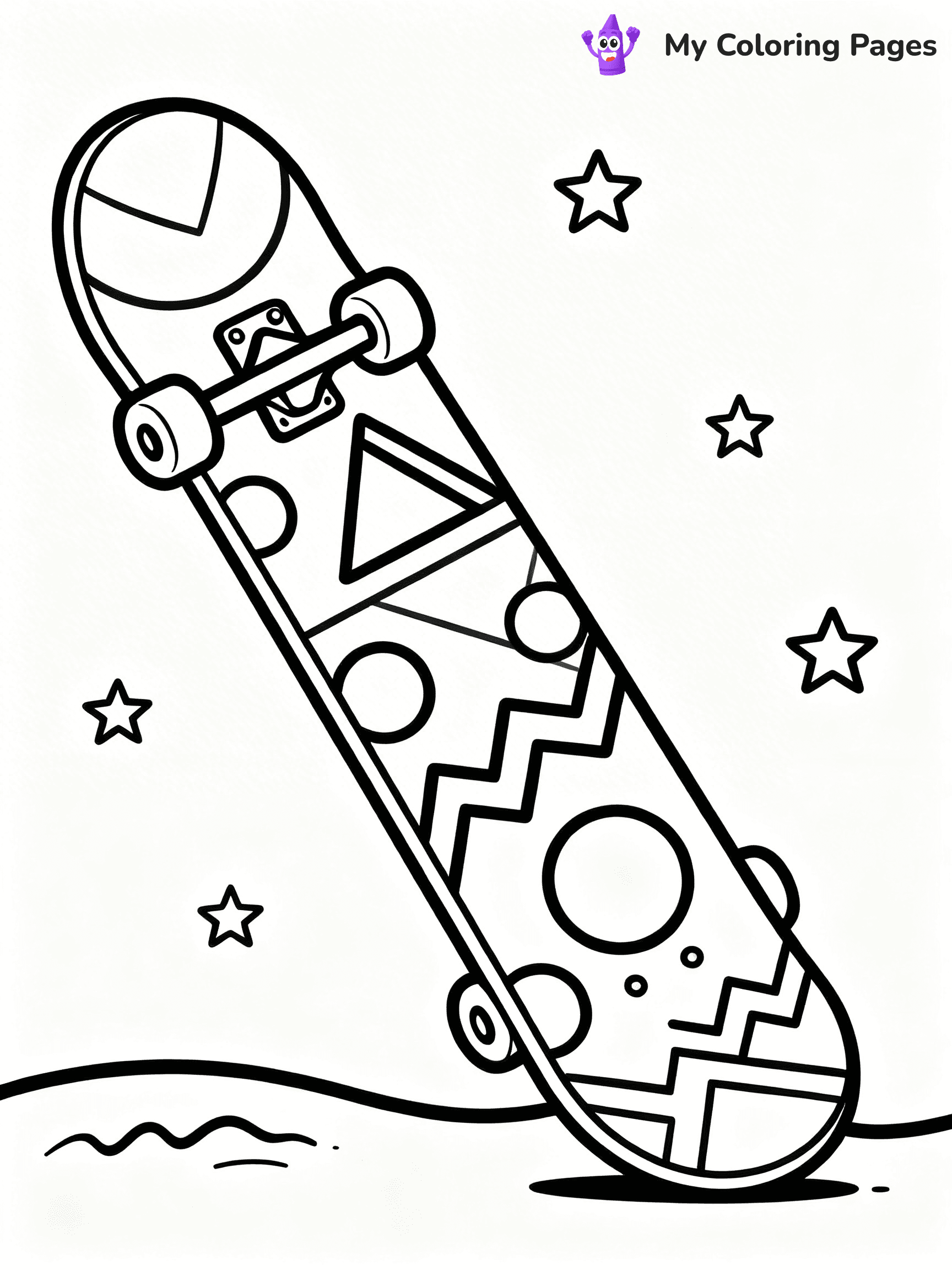 Skateboard Coloring Pages - 43