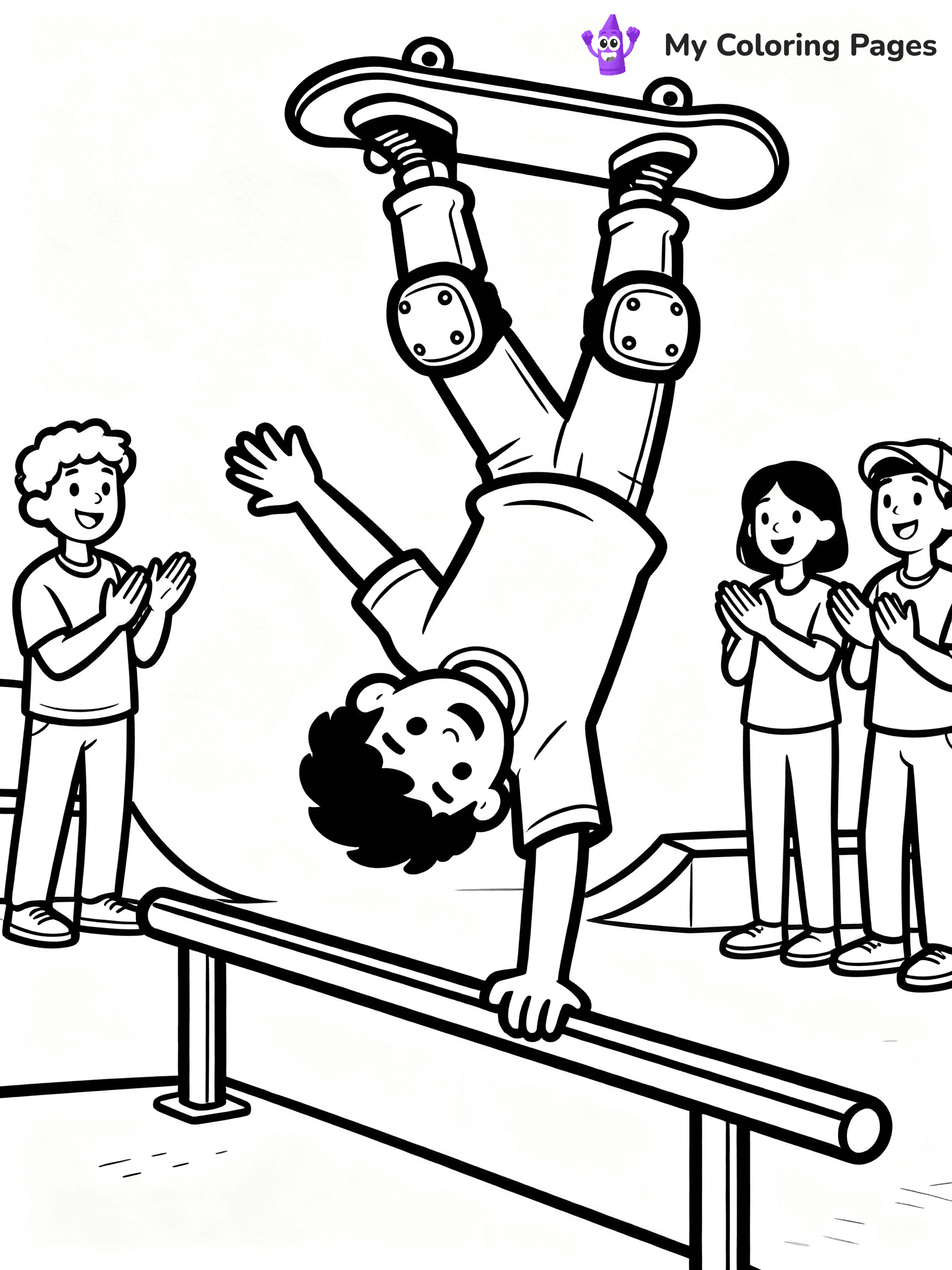 Skateboard Coloring Pages - 36