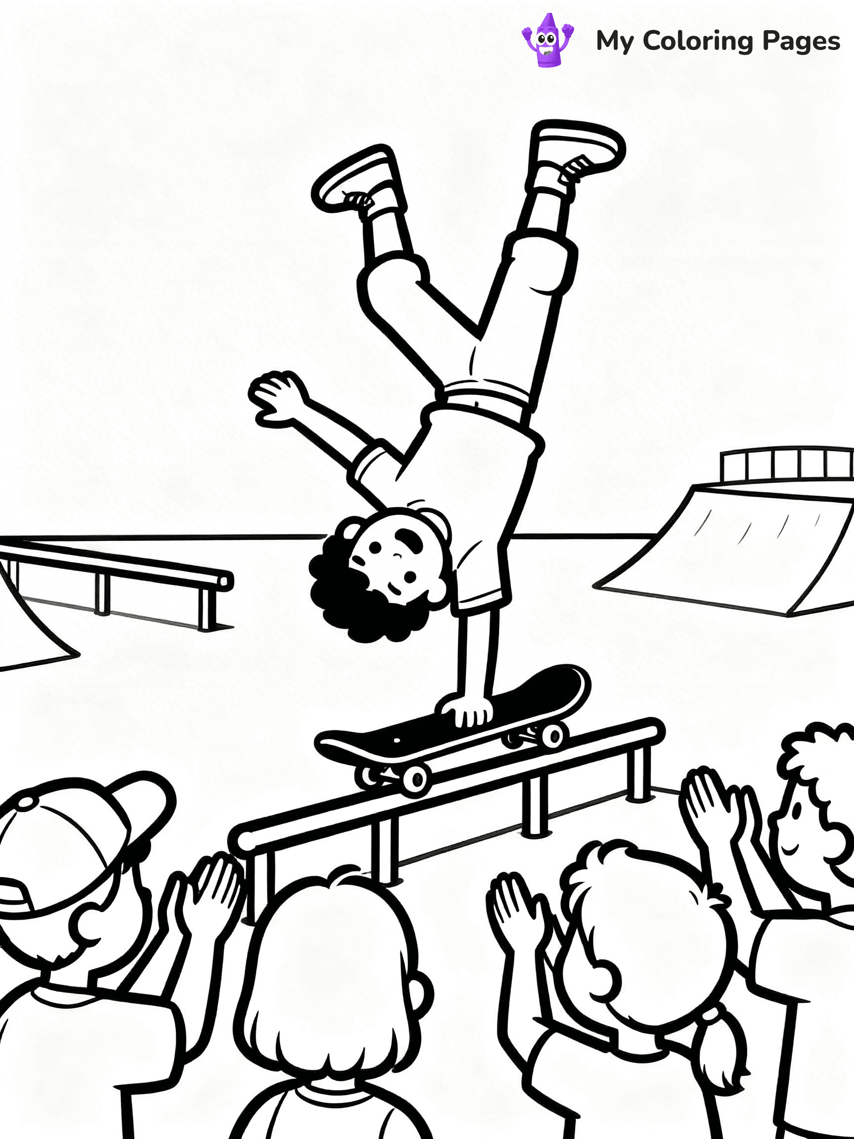 Skateboard Coloring Pages - 34