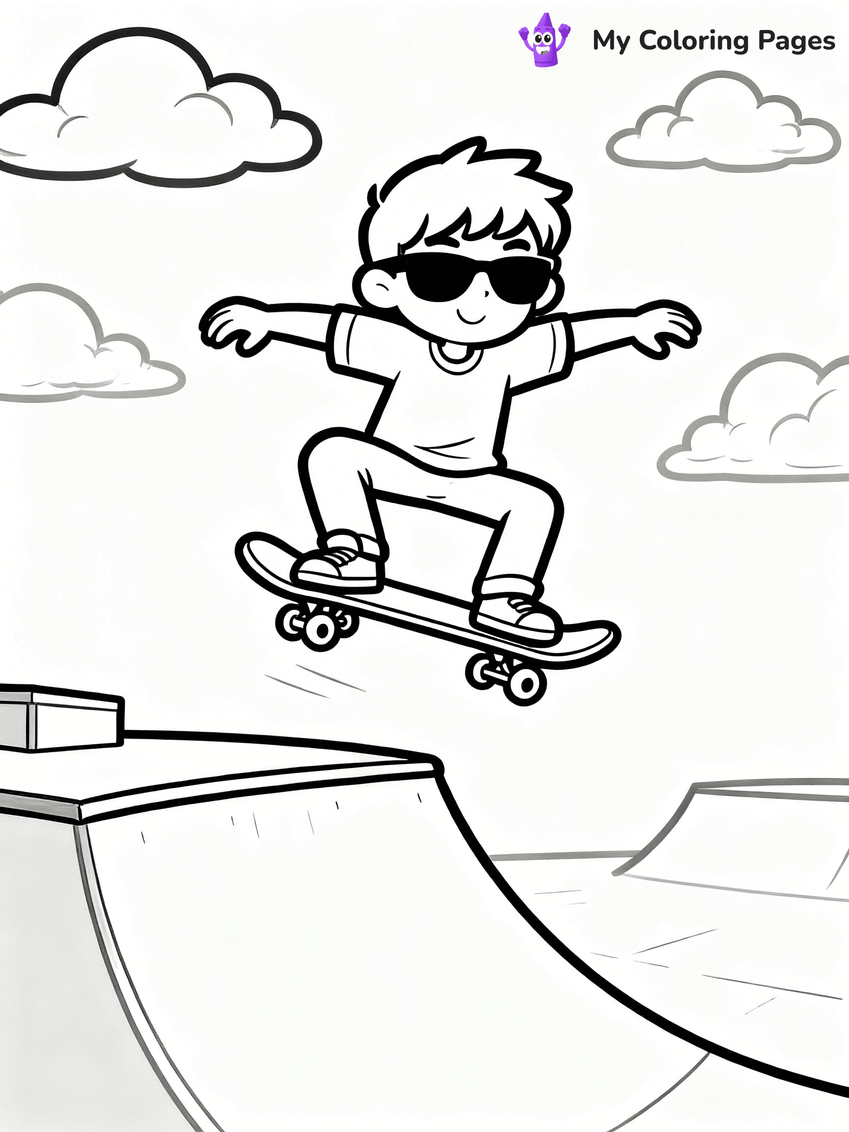 Skateboard Coloring Pages - 32