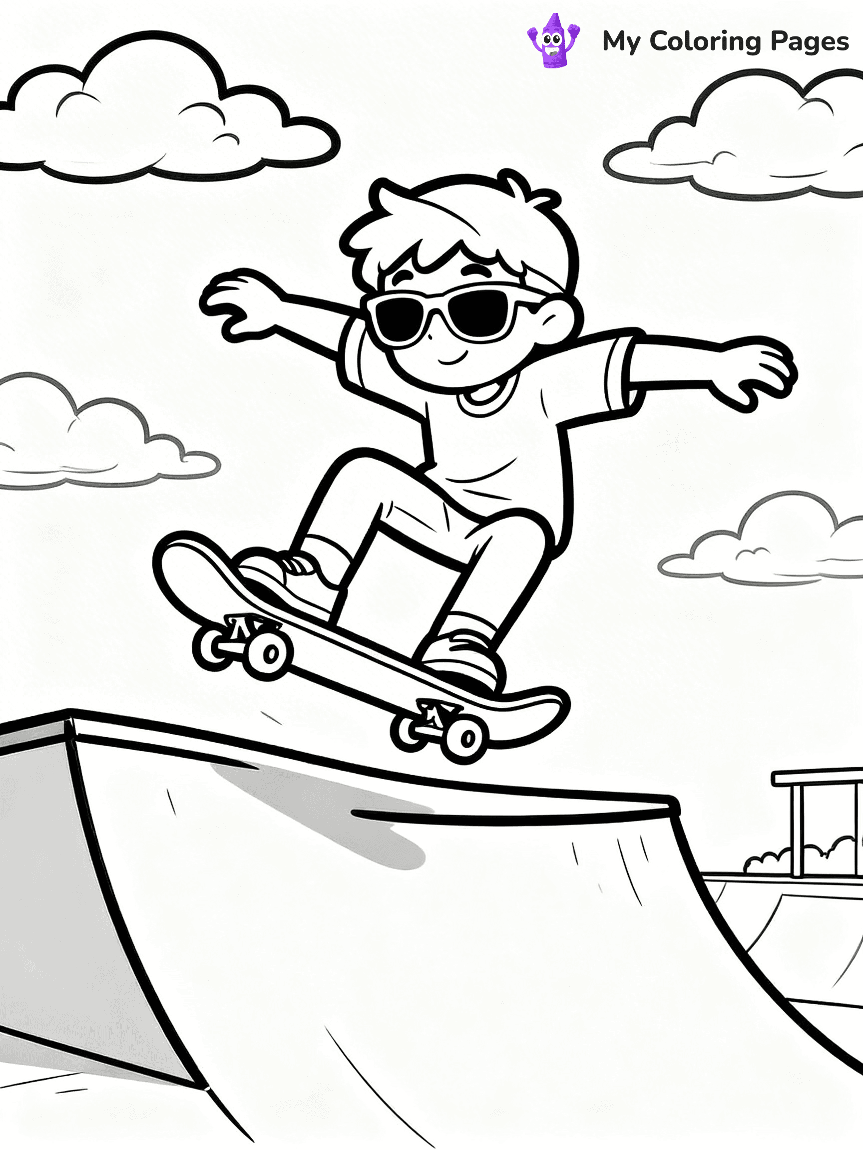 Skateboard Coloring Pages - 31