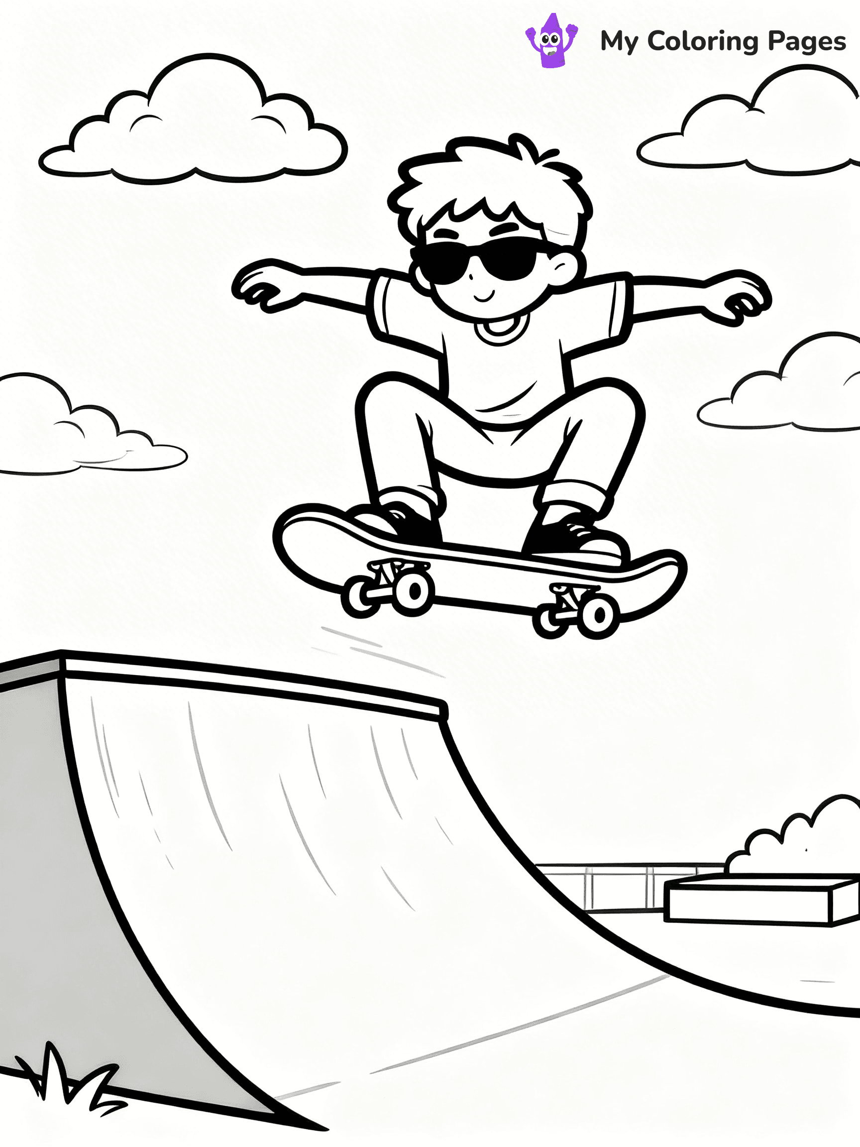 Skateboard Coloring Pages - 30