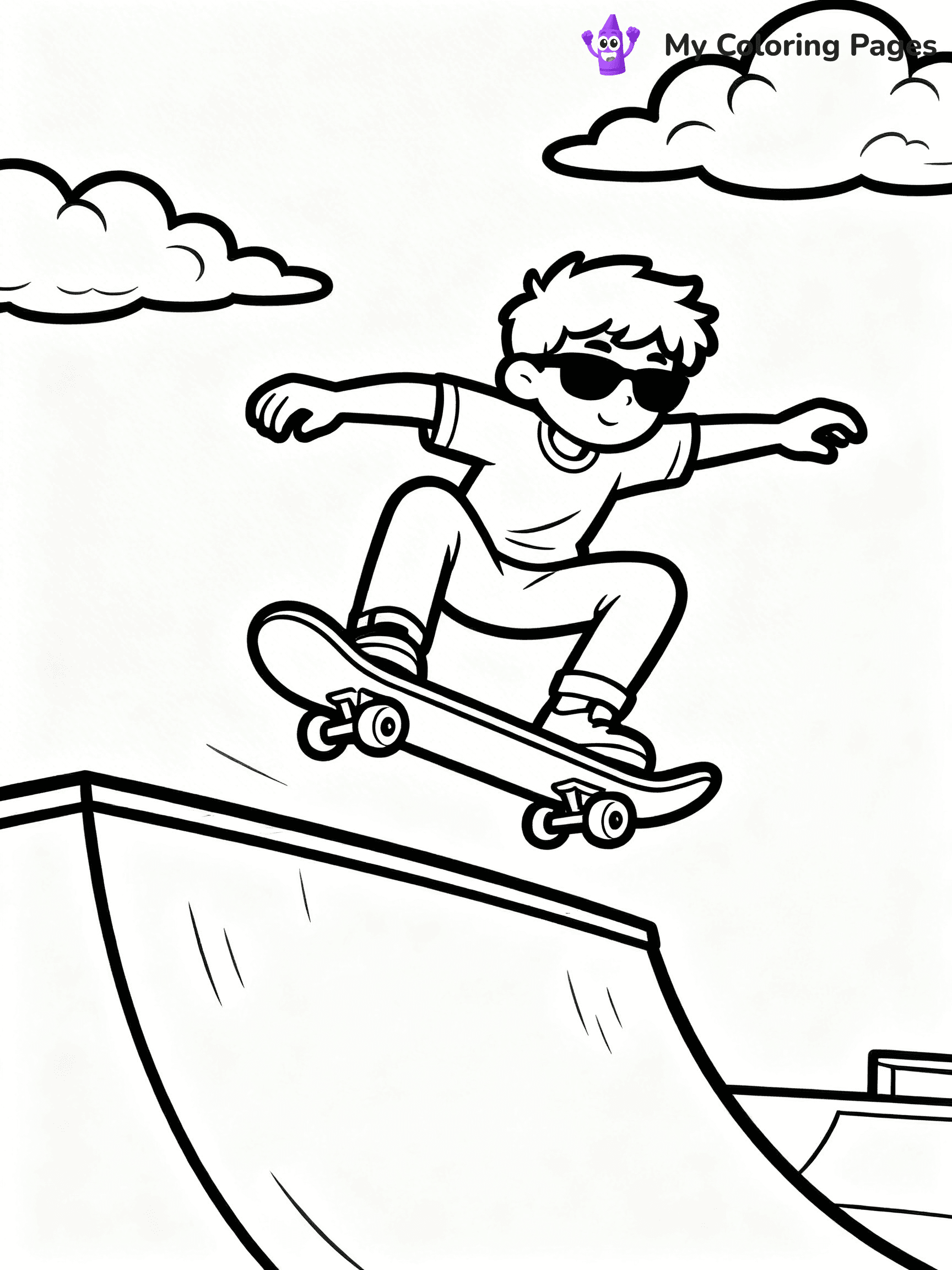 Skateboard Coloring Pages - 29
