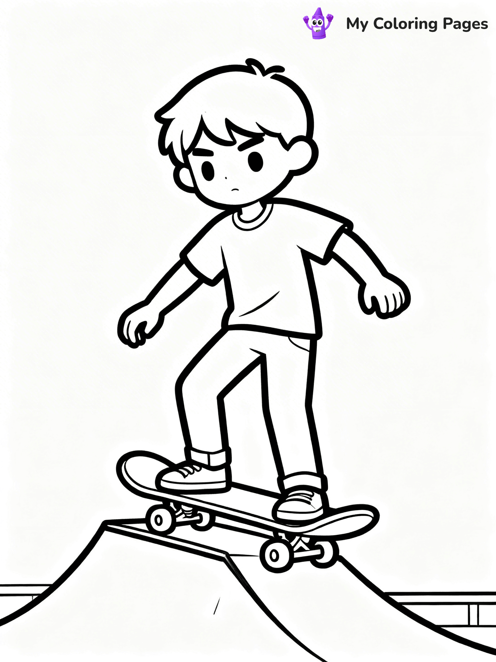 Skateboard Coloring Pages - 28