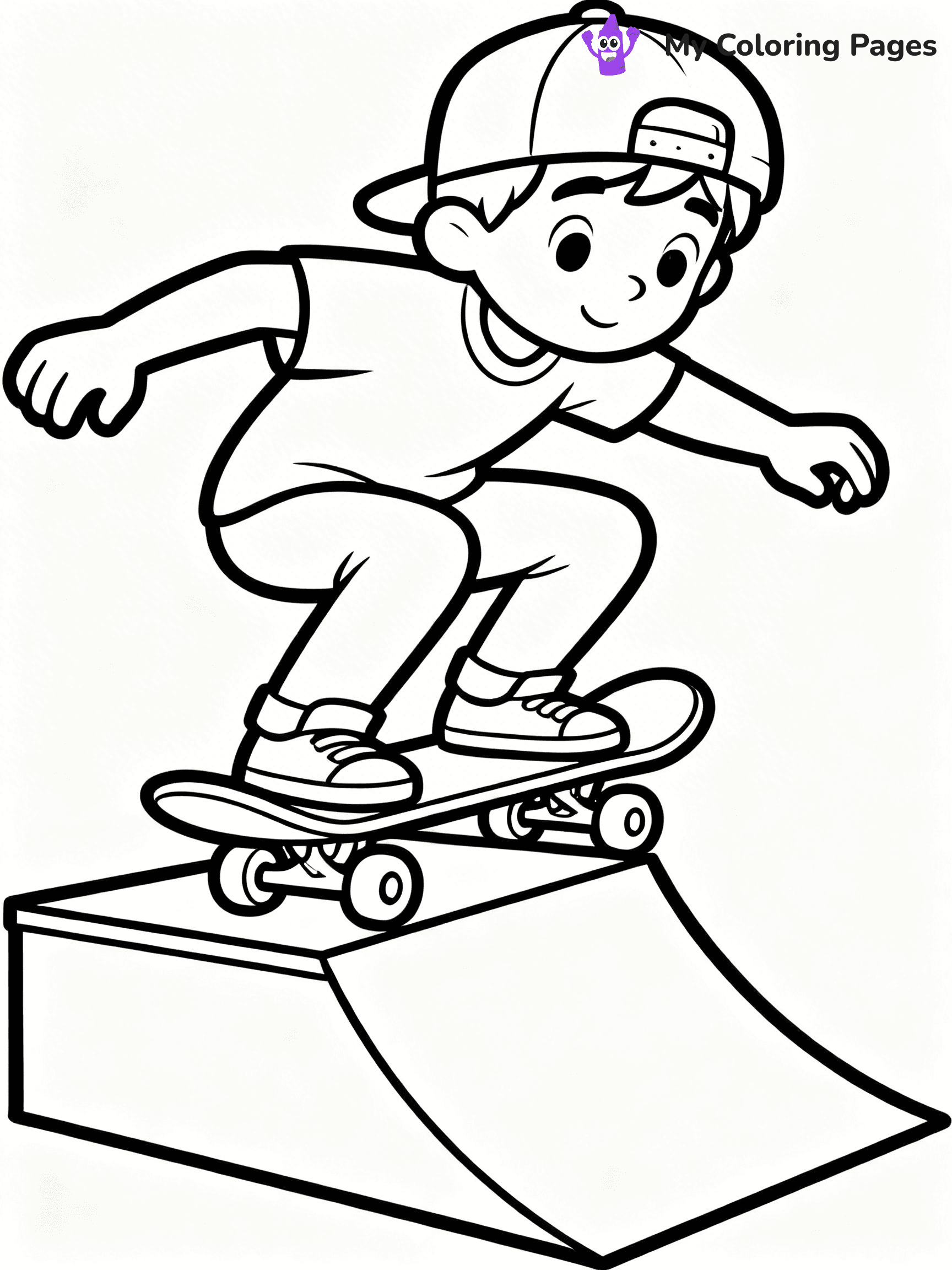 Skateboard Coloring Pages - 25