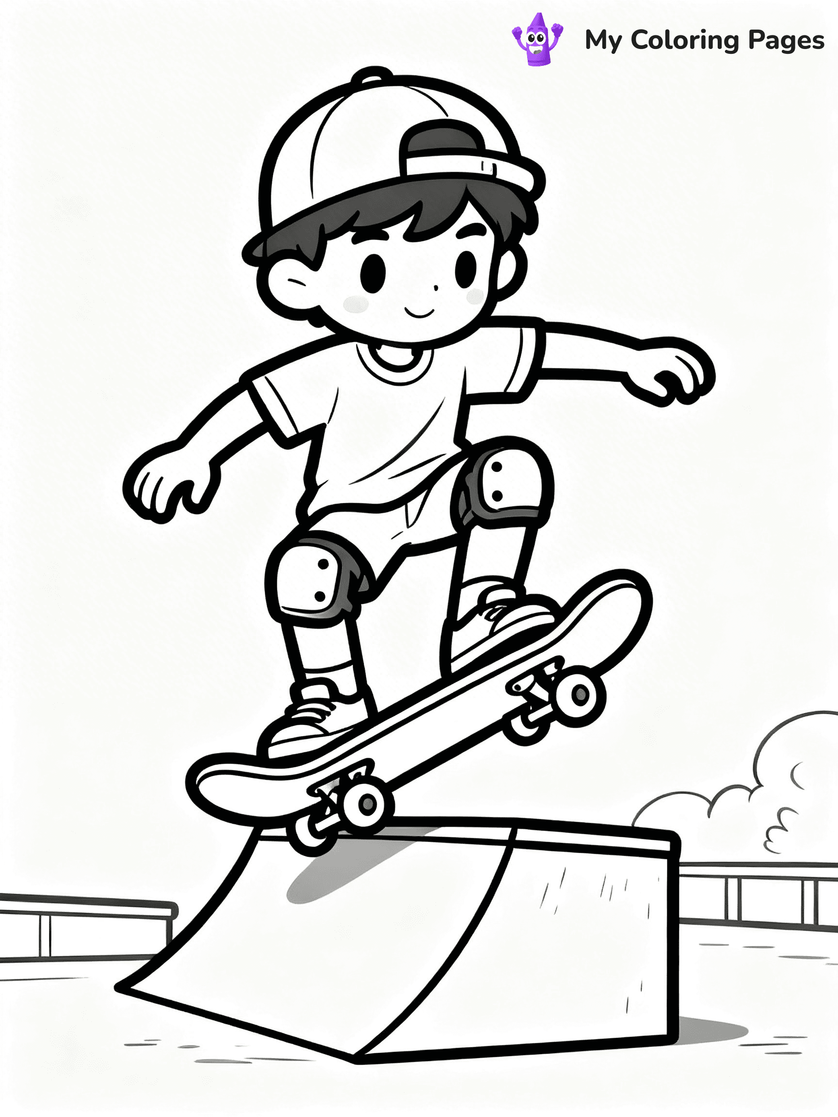 Skateboard Coloring Pages - 24