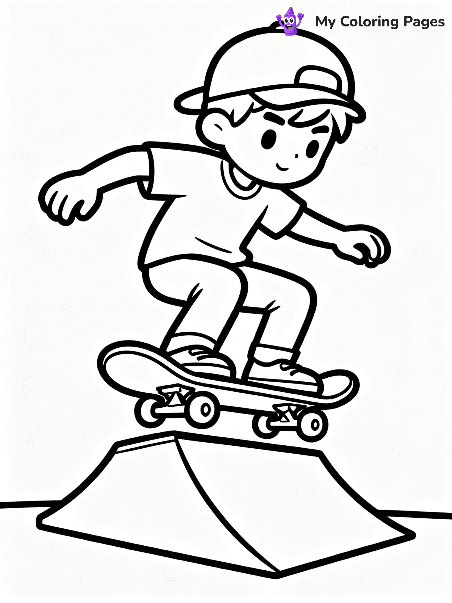 Skateboard Coloring Pages - 23