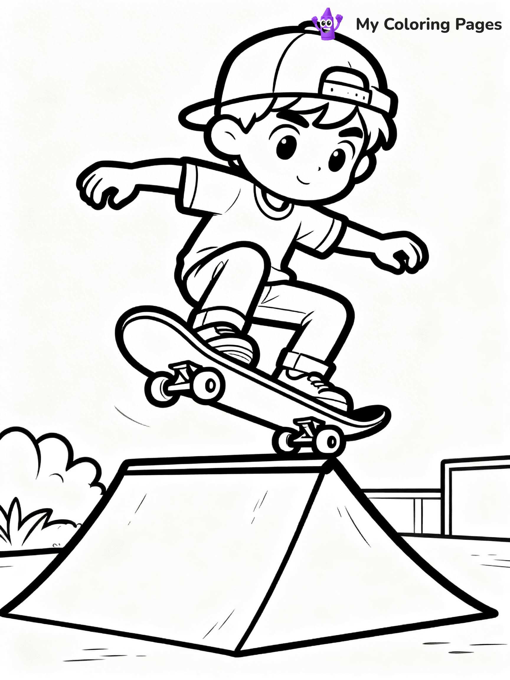 Skateboard Coloring Pages - 22