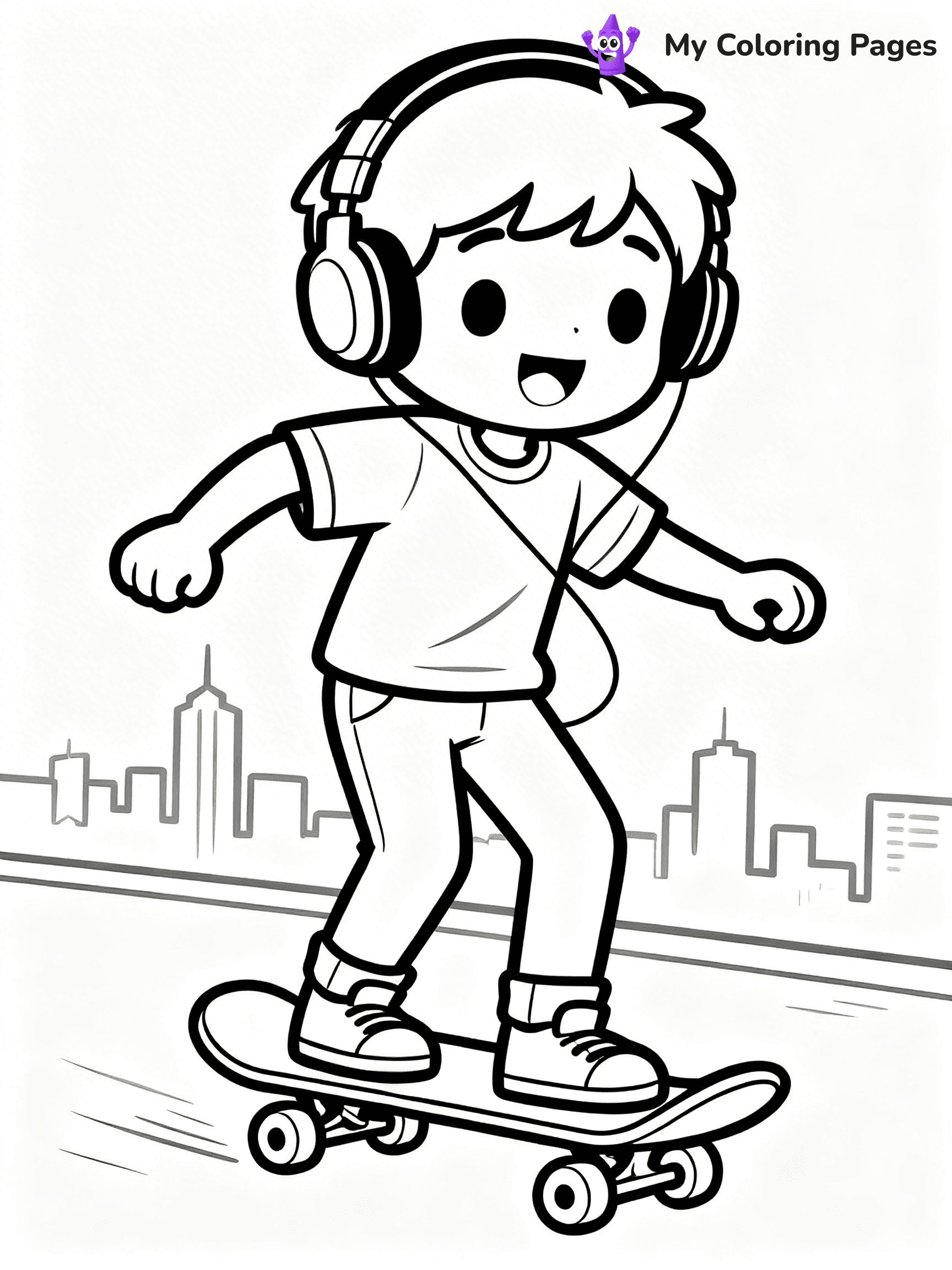 Skateboard Coloring Pages - 21